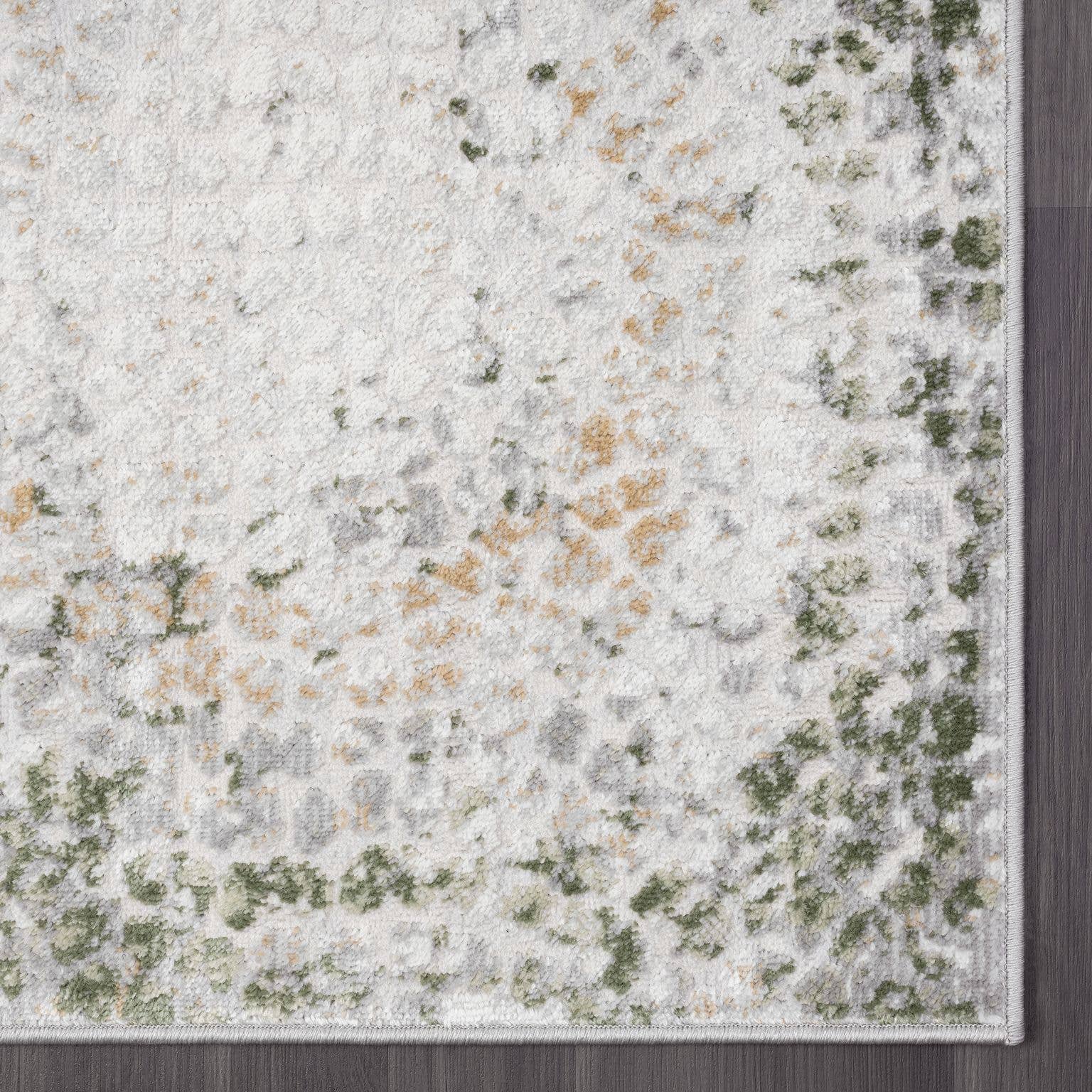 Atlas - Contemporary Grey Green Area Rug