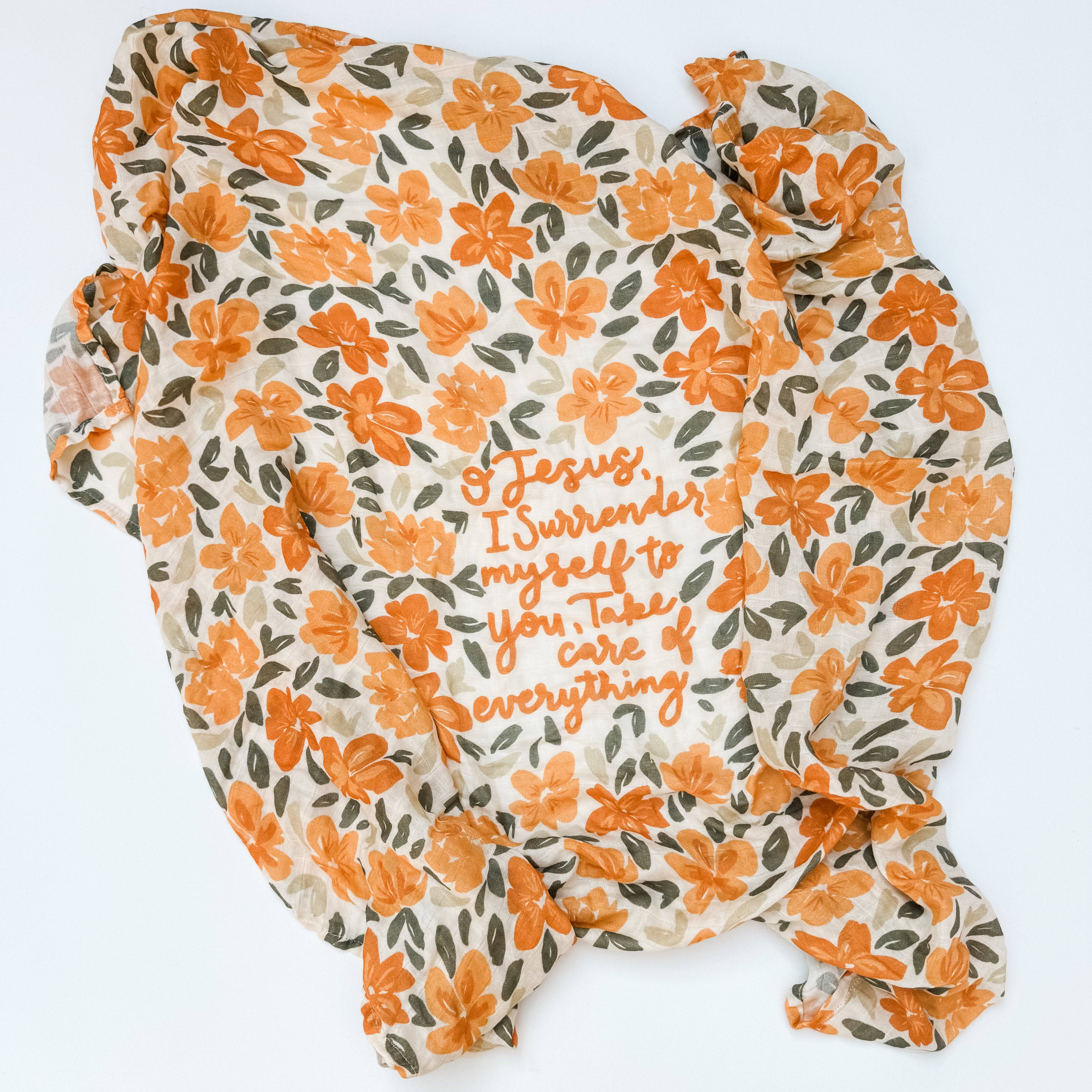 Baby Swaddle Muslin Blanket - Surrender Prayer