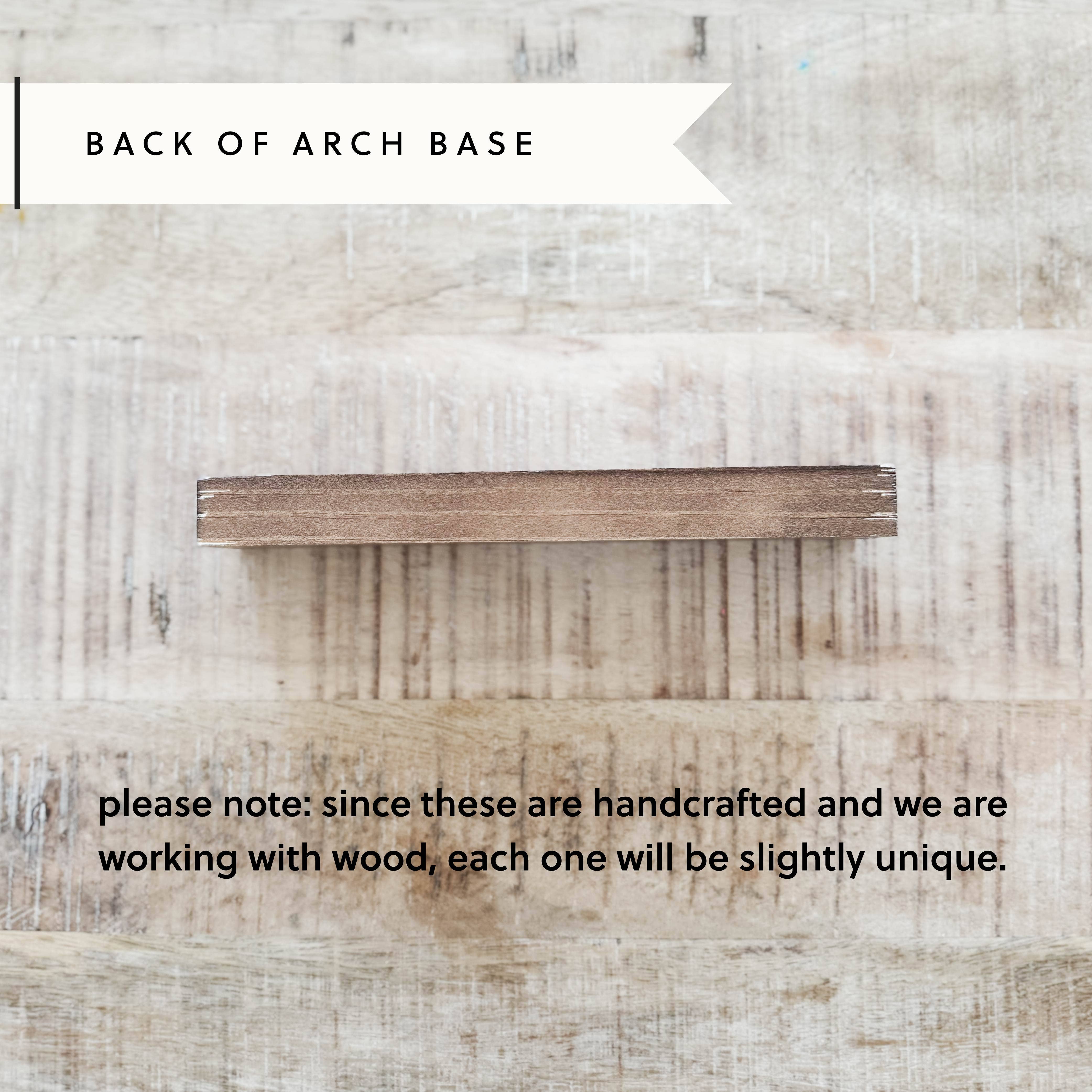 Arch Wood Base *BASE ONLY! Arches Sold Separately*