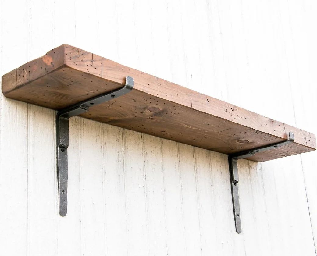 Shelf with Iron Brackets
