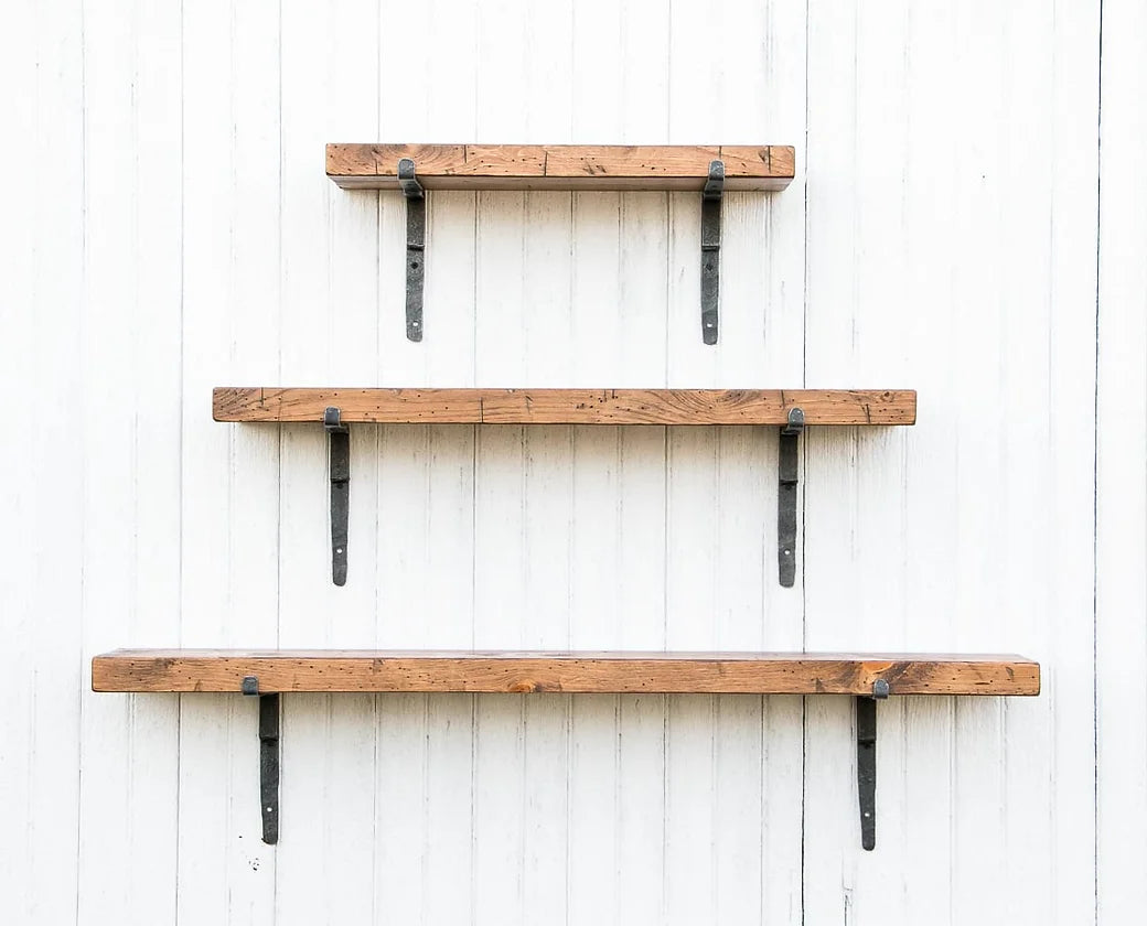 Shelf with Iron Brackets