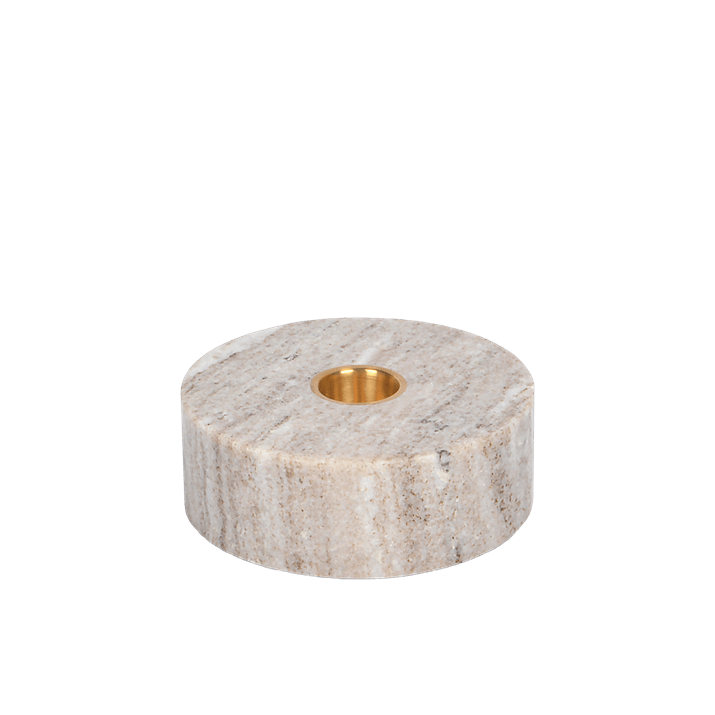 Marble base Candleholder, Desert beige