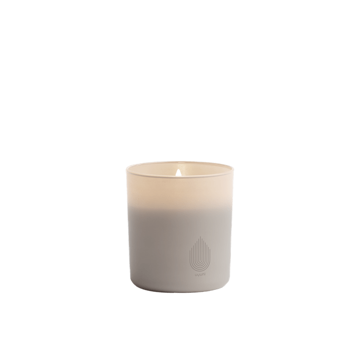 Glass Candle, Sandstone, 3.6x4”