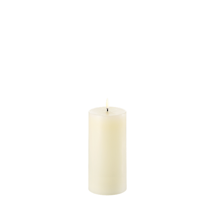 LED pillar candle, Ivory, Smooth, 3x6”