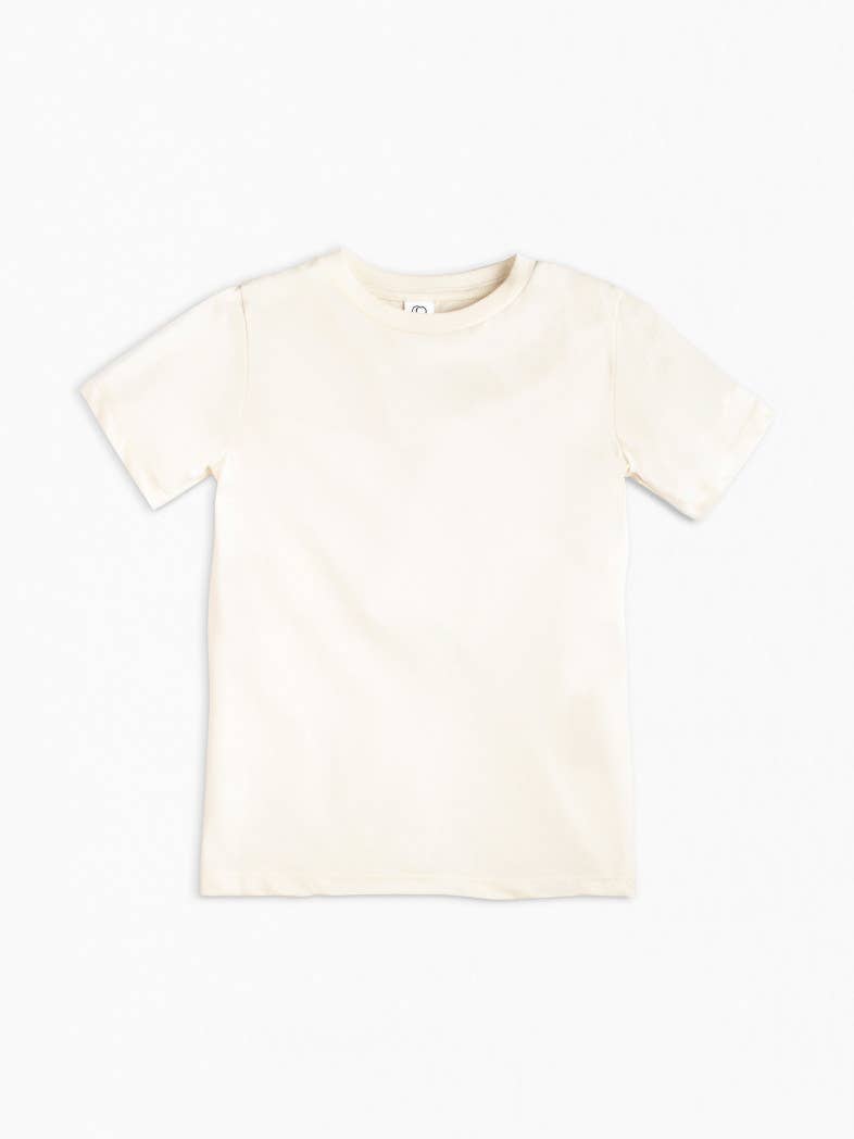 Classic Crew Neck Tee | Natural