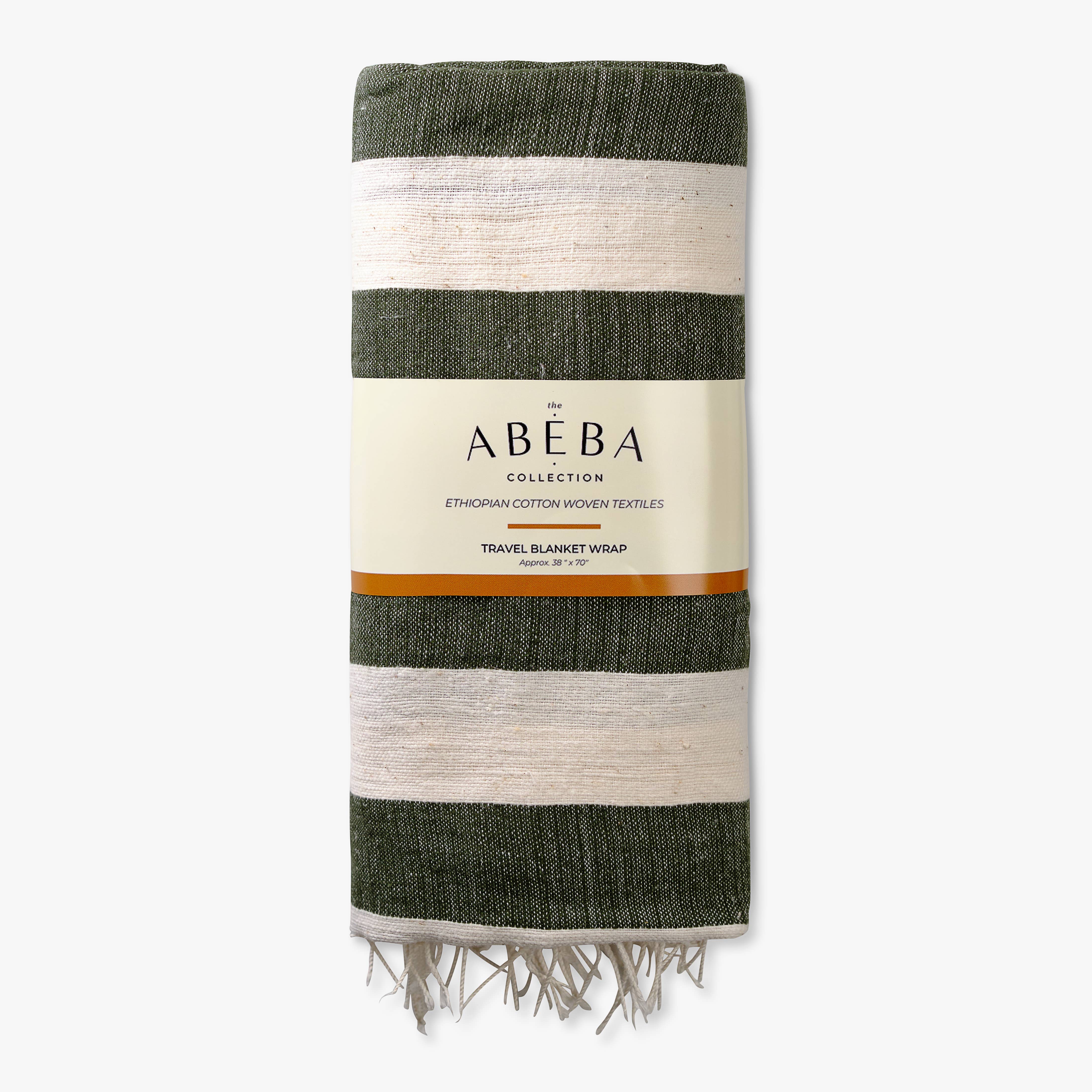 Handloomed Cotton Blanket Wrap - Hunter