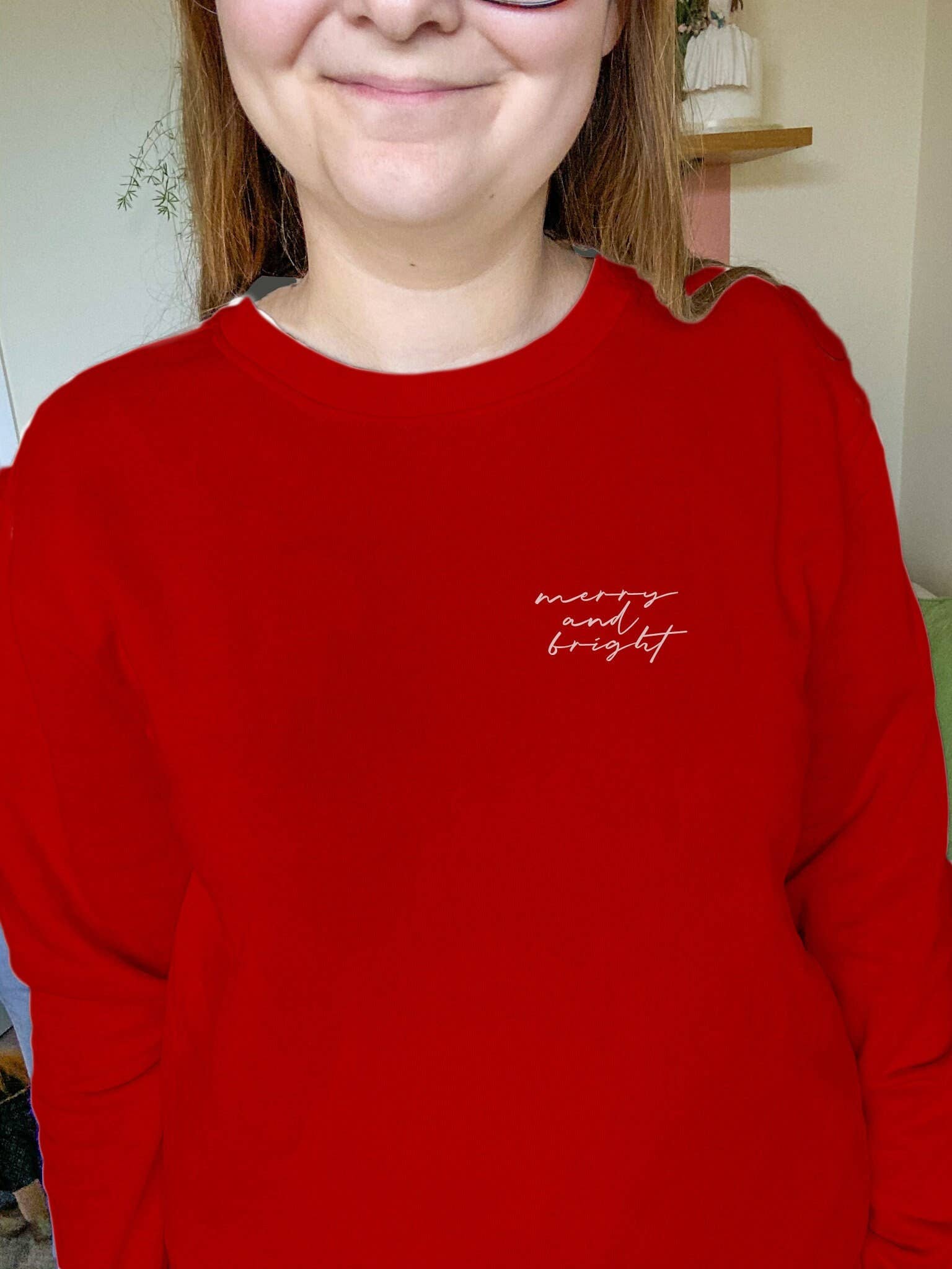 Merry and Bright Organic Sweatshirt | Medium