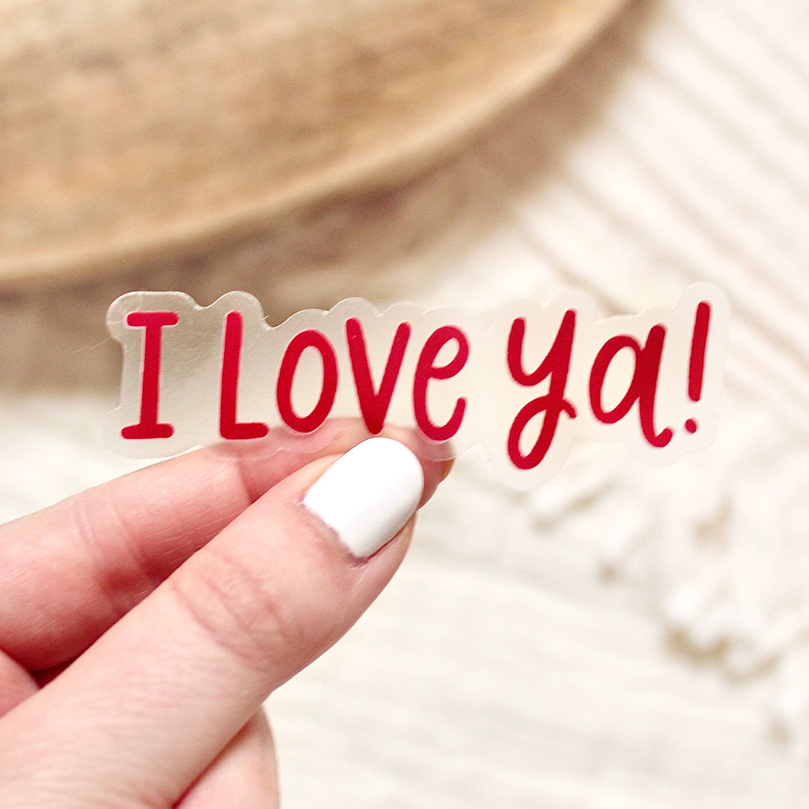 Love Ya Sticker 3x1in.