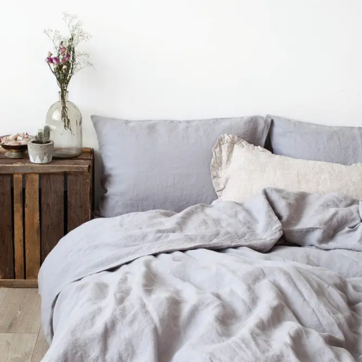 Linen Queen Size Duvet and Pillow Covers