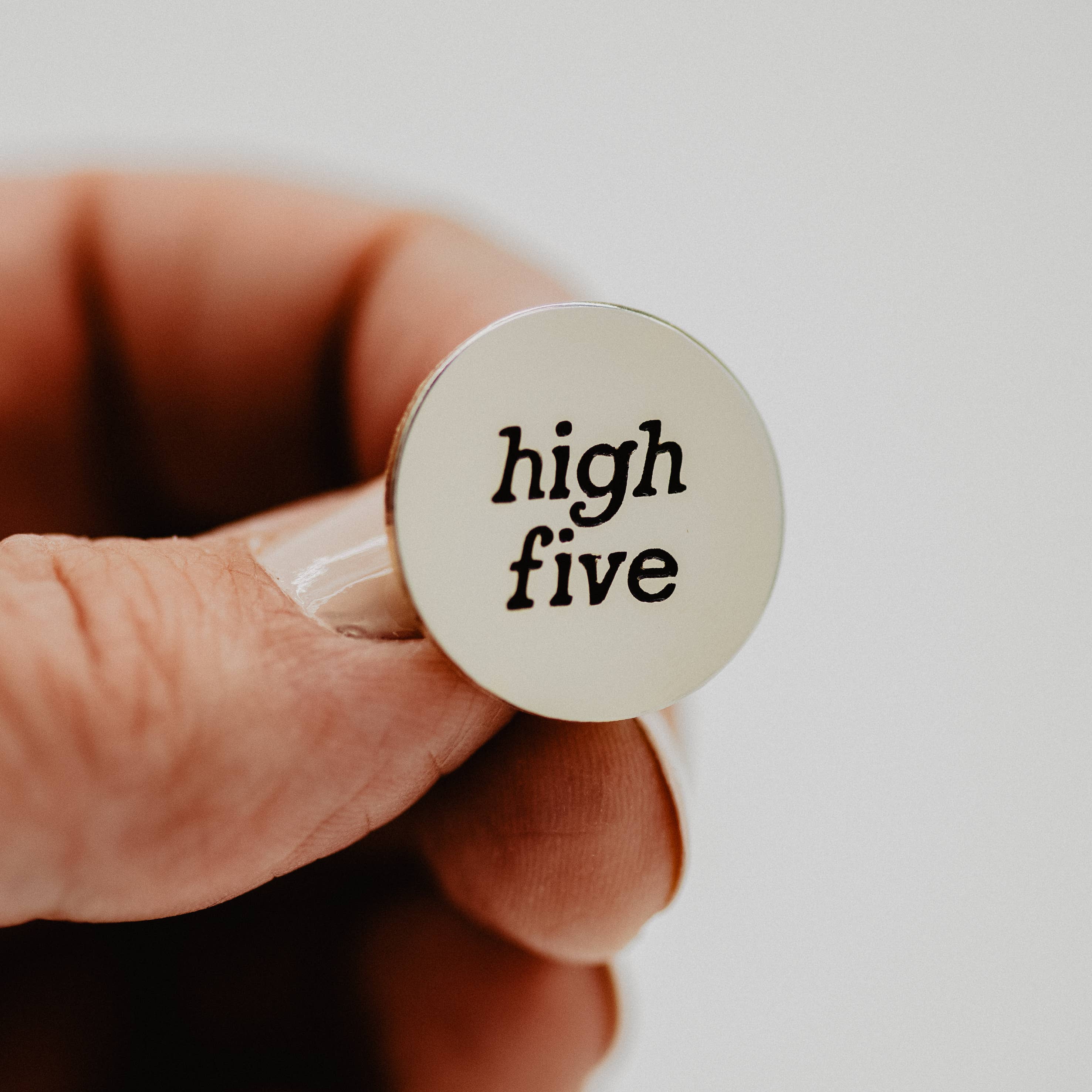 High Five Enamel Pin