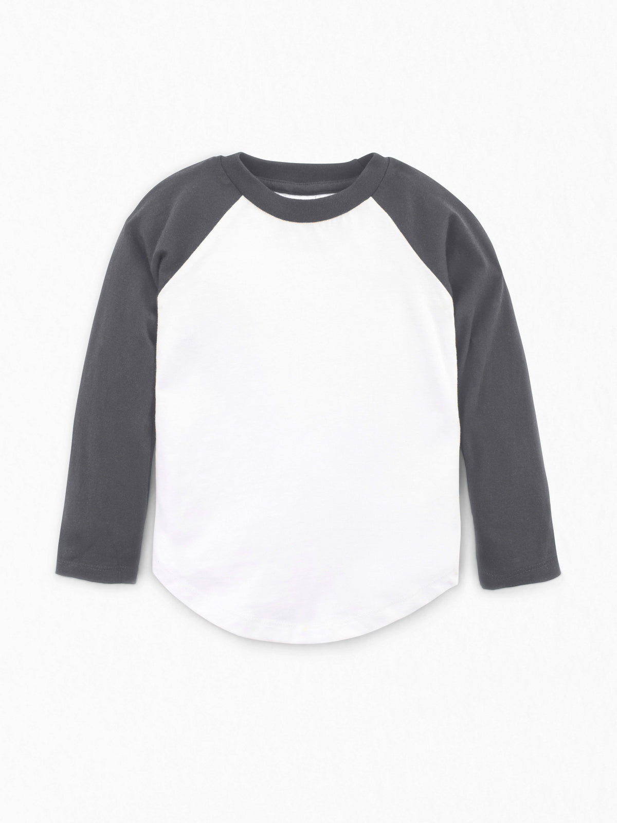 Louie Baseball Tee | Pewter / White