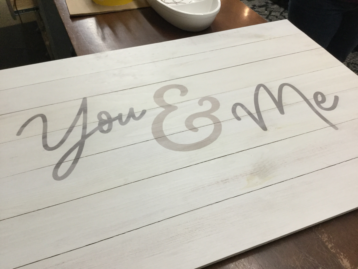 You & Me | Pallet Sign