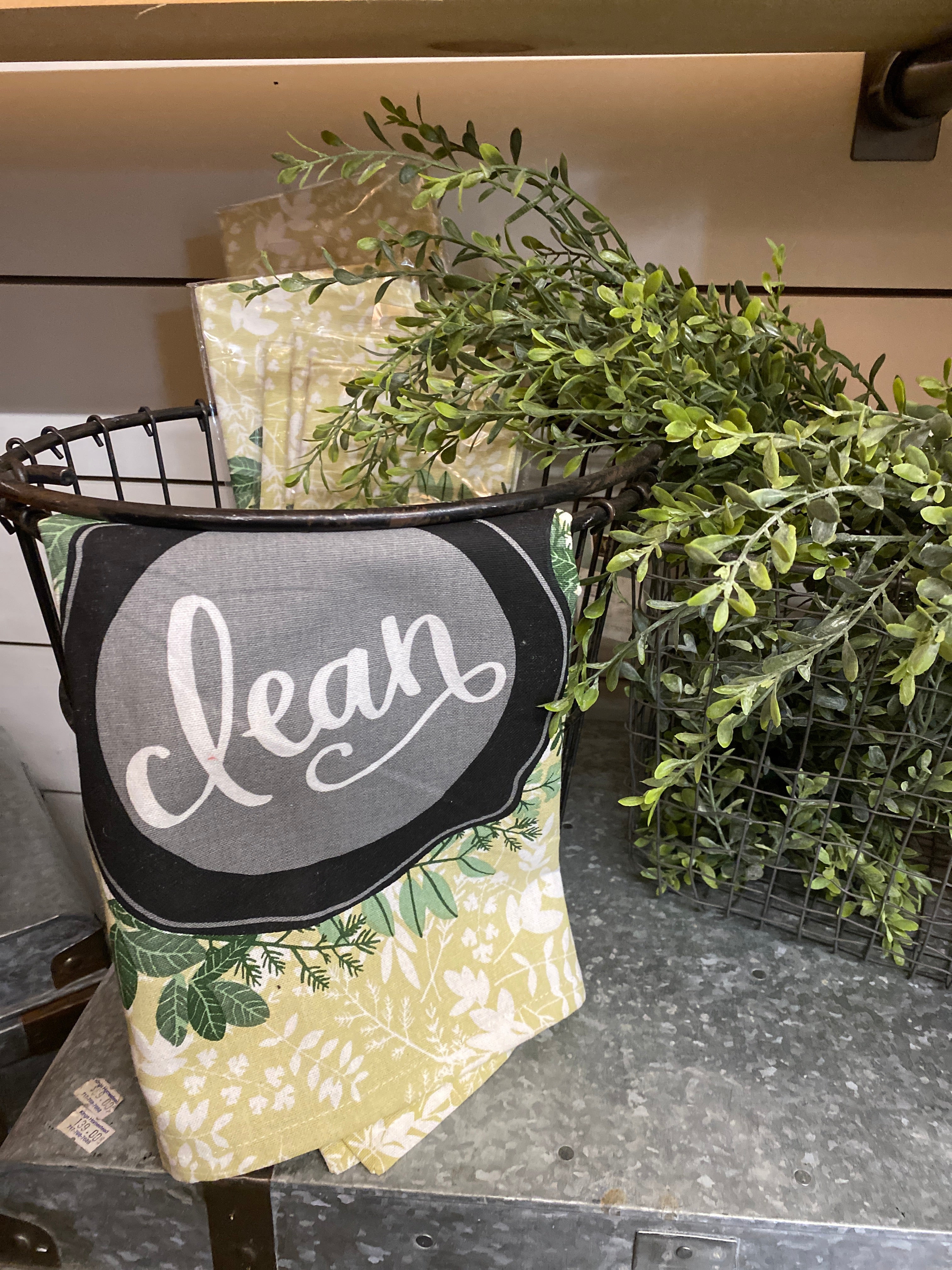 Clean/Dirty Reversible Dishtowel