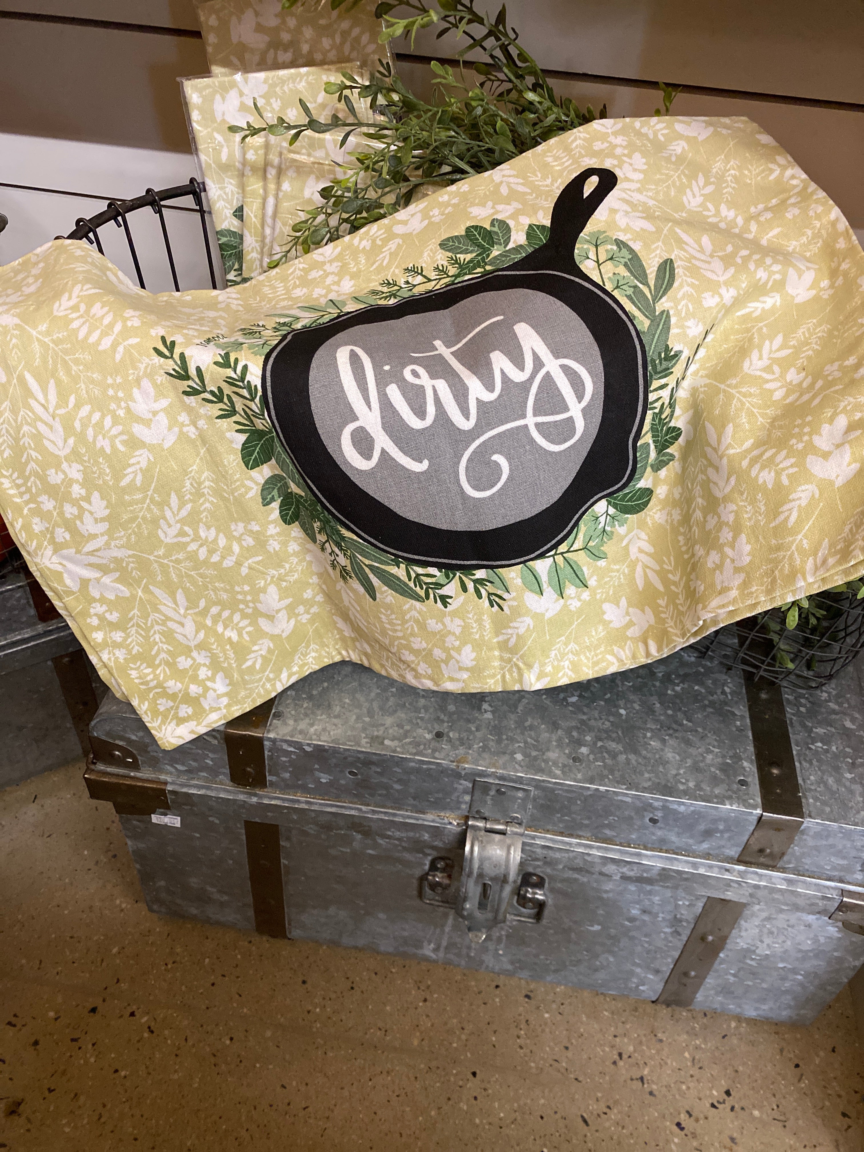 Clean/Dirty Reversible Dishtowel