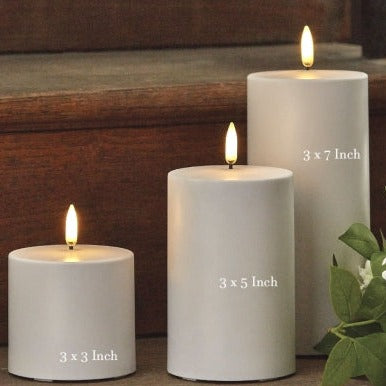 Outdoor White Flame Candle | Uyuni