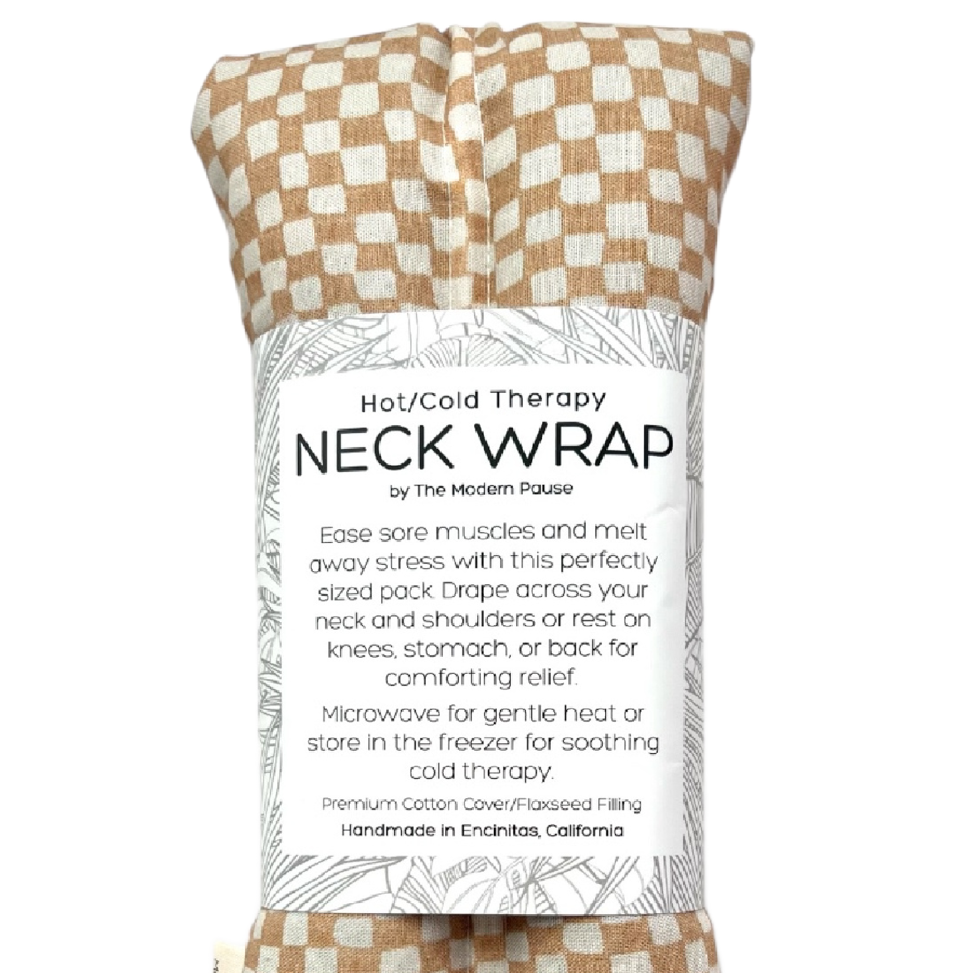 Neck Wrap - Checkers in Clay