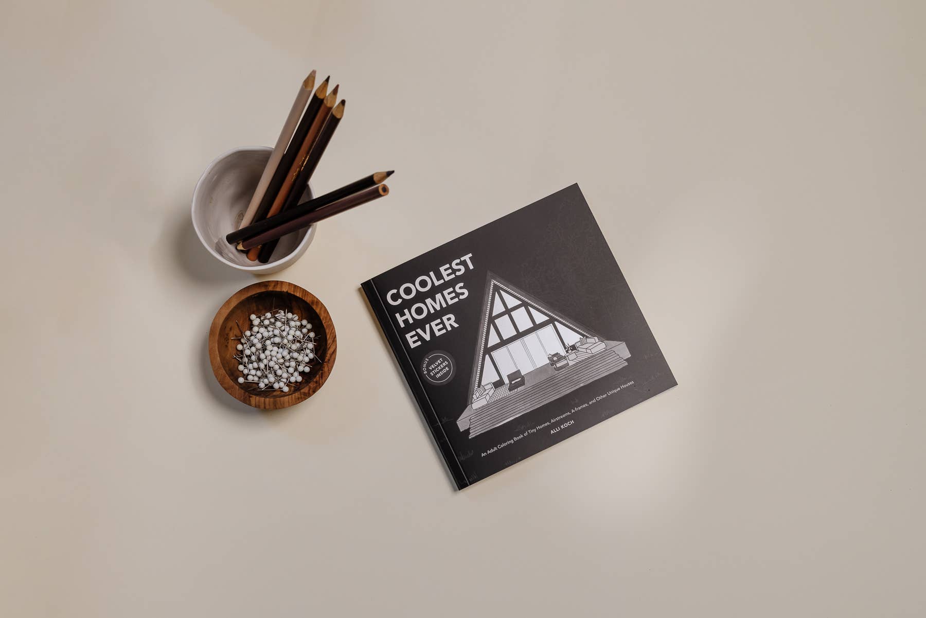 Coolest Homes Ever: A Stocking Stuffer Adult Coloring Book