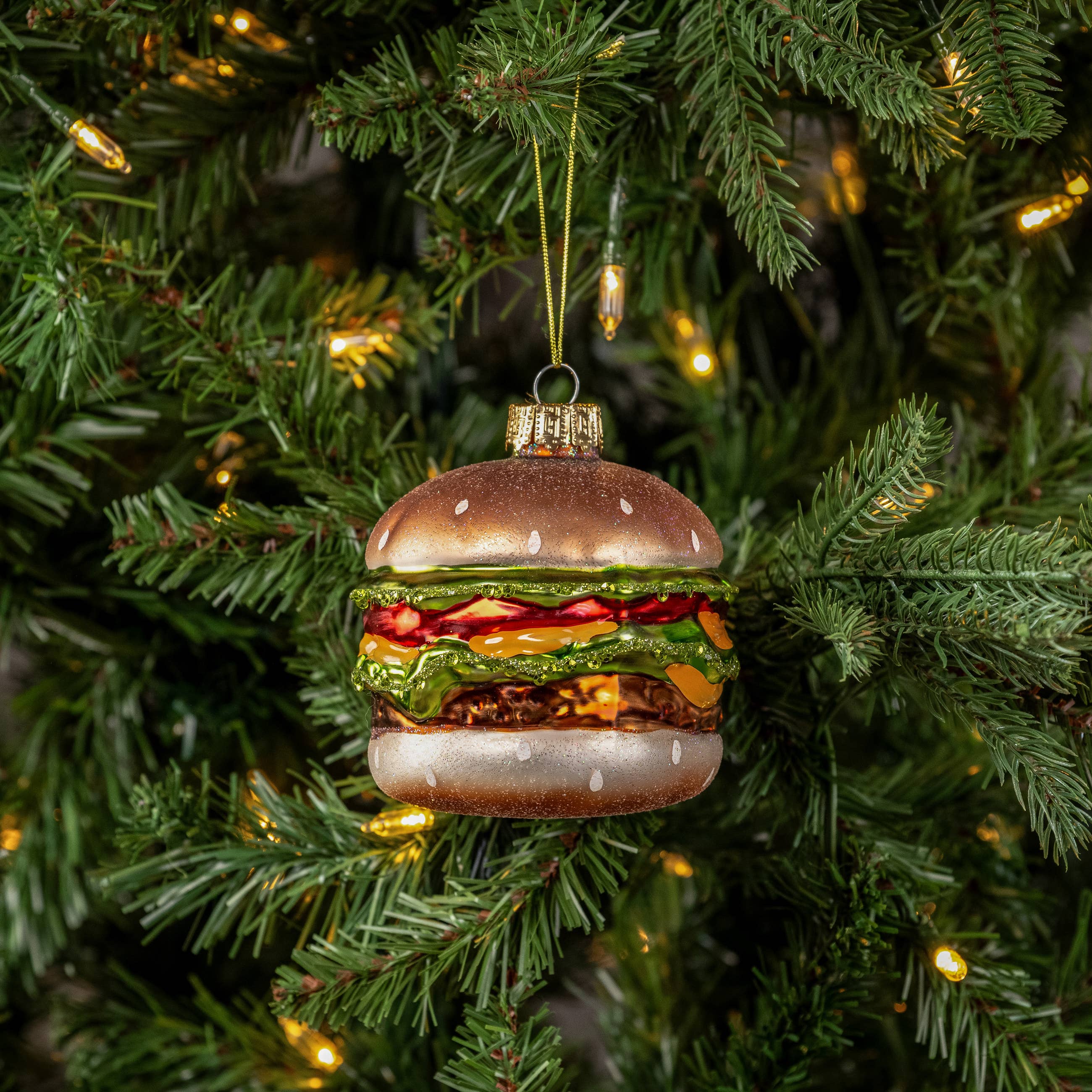 3.5" LOADED HAMBURGER ORNAMENT