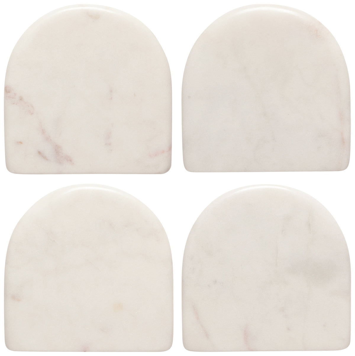 Heirloom White Arch Marble Coasters Set of 4