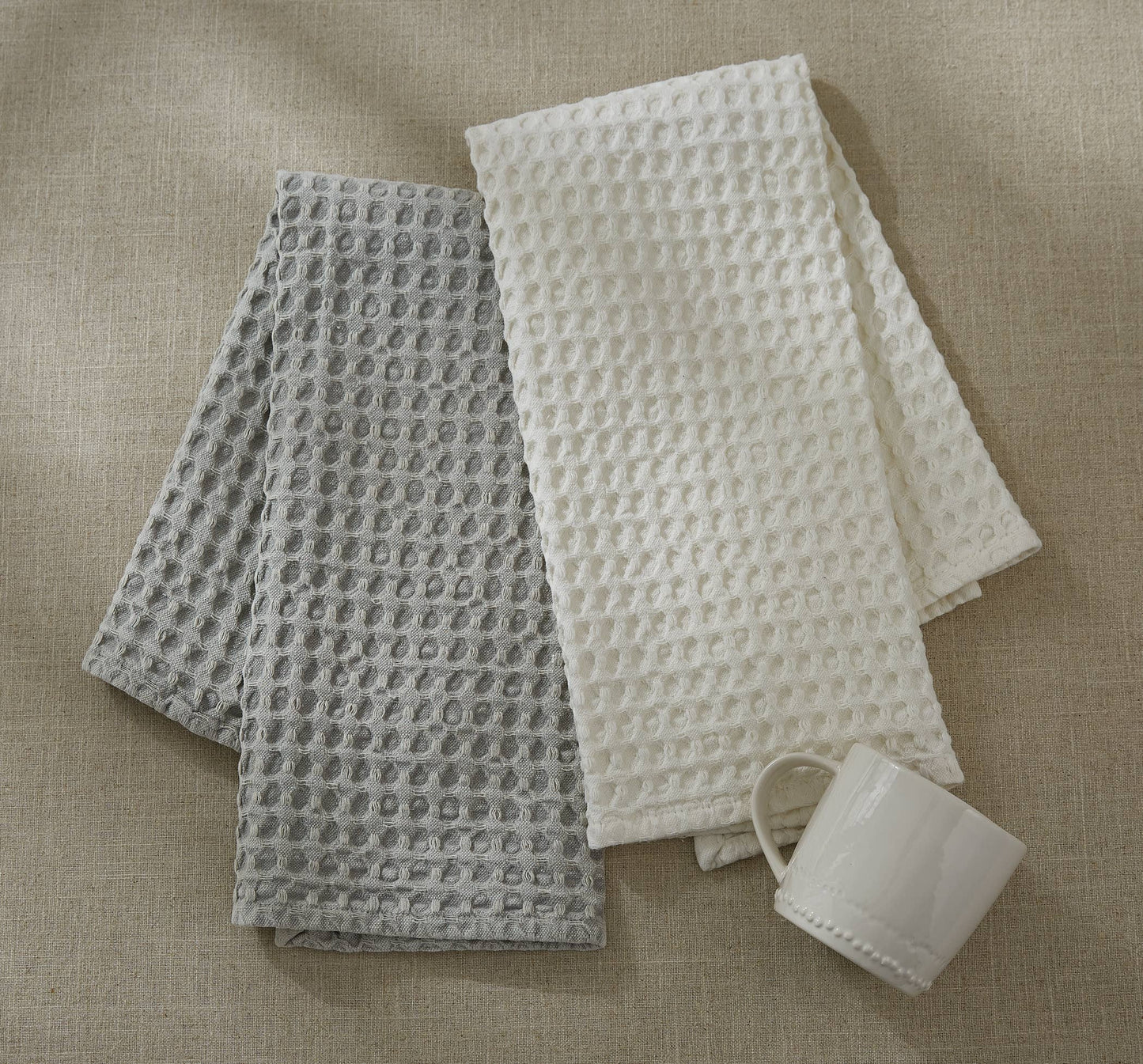 Waffle Weave Towel - Sterling