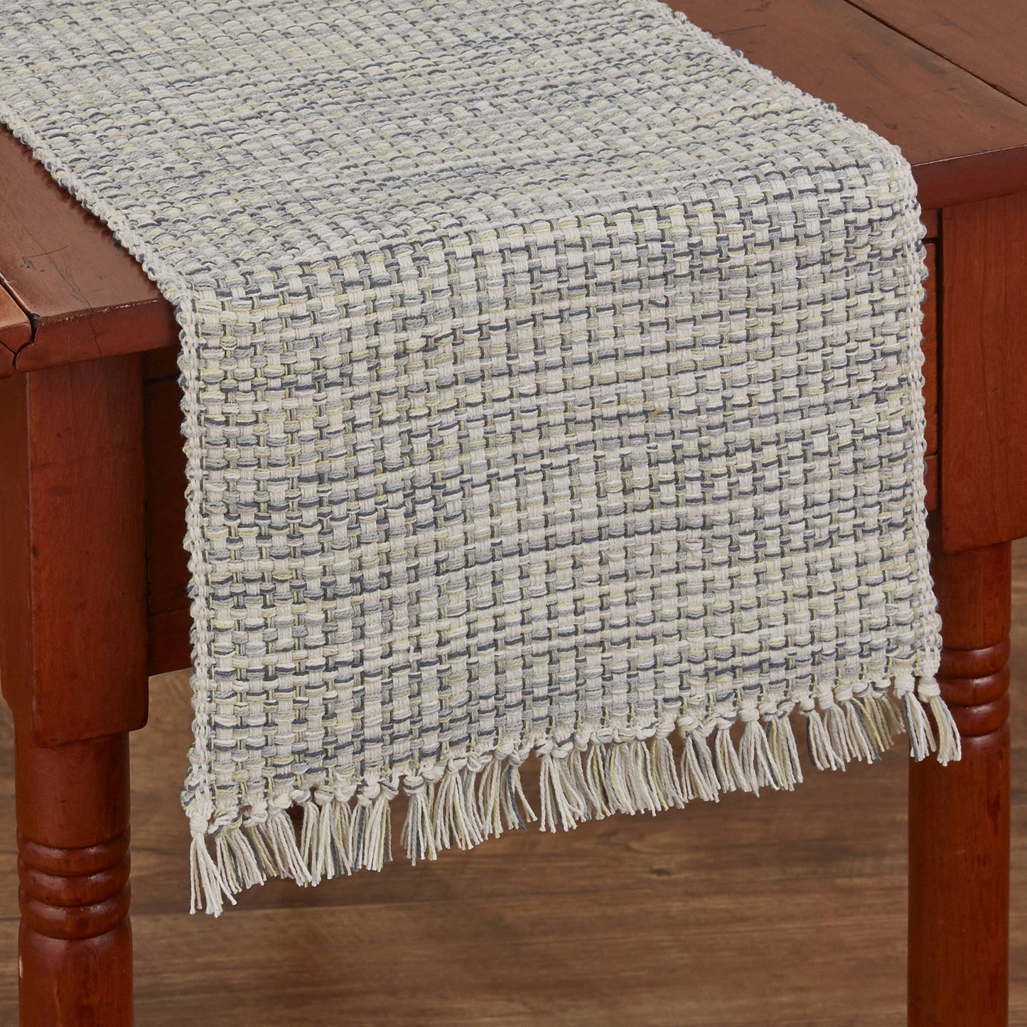 Basketweave Table Runner - 36"L - Rain