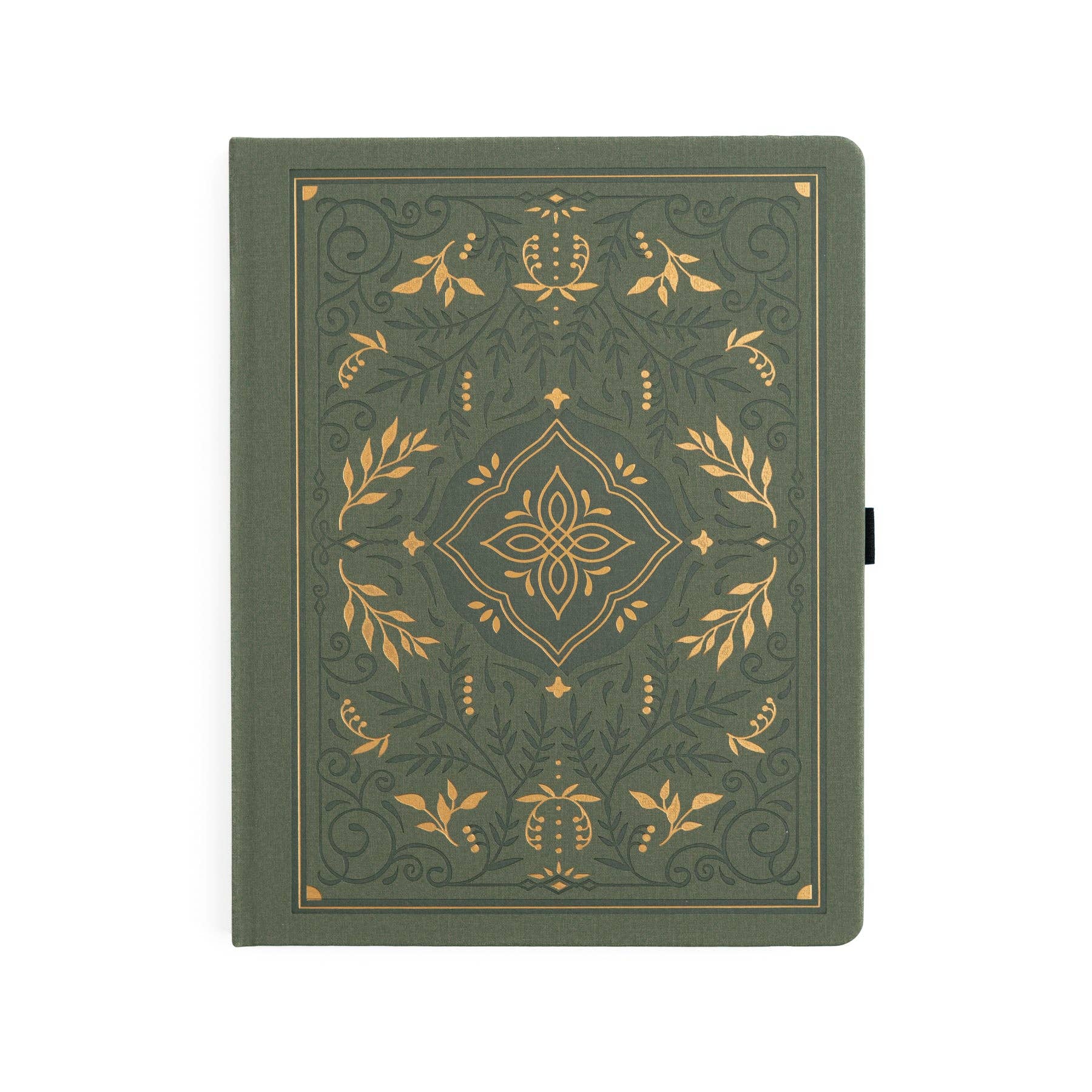 Storybook In Vintage Olive Dot Grid Notebook