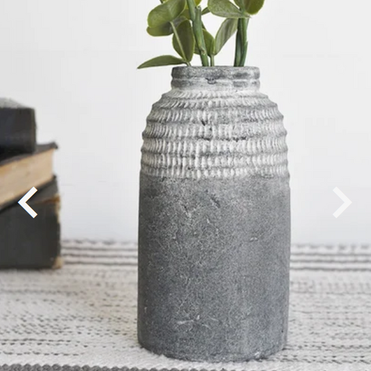 Charcoal Vase 7"