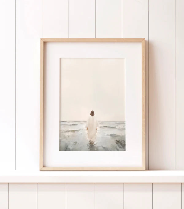 Jesus Walks on Water - Print