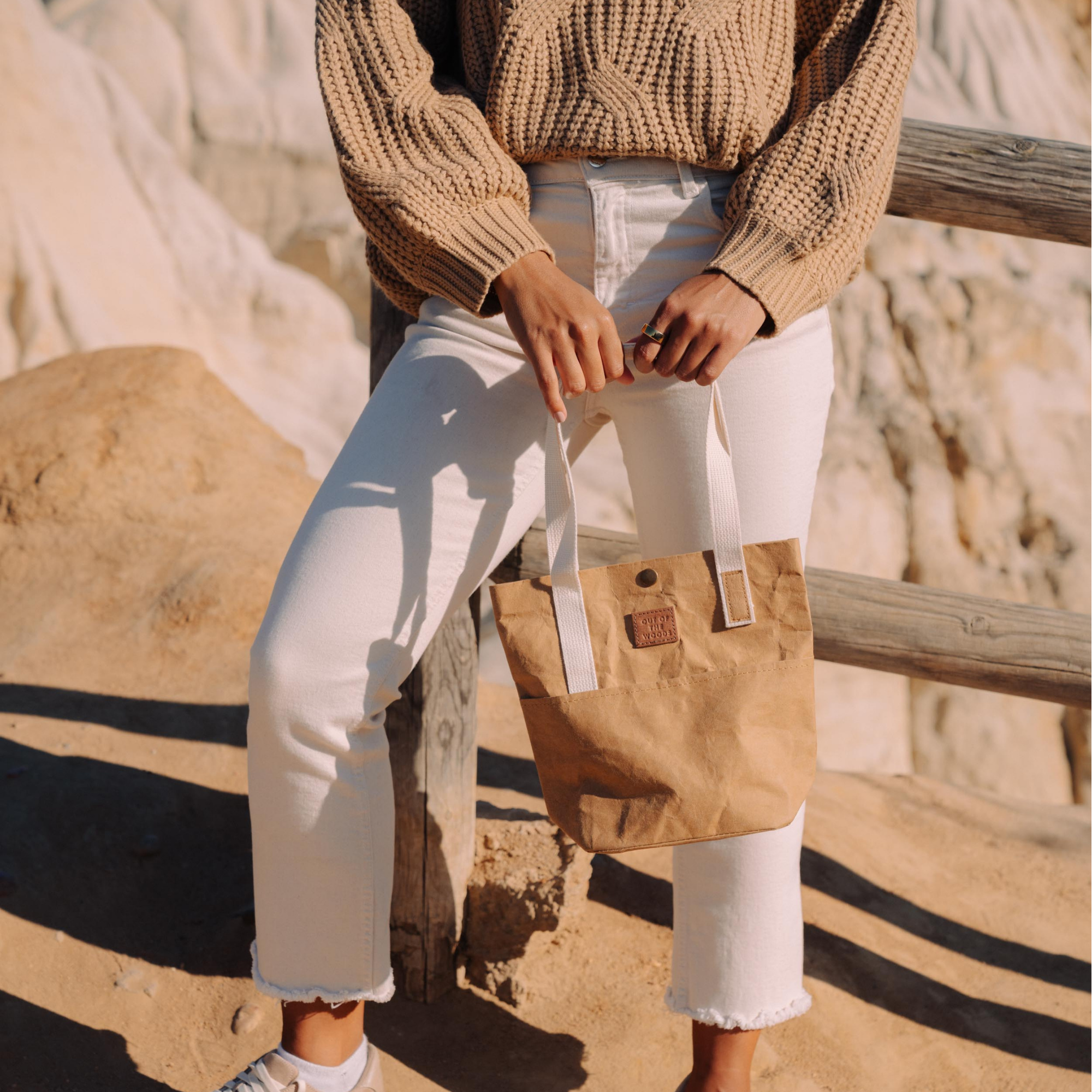 Rabbit Tote, Reusable Vegan Leather Shopping Bag