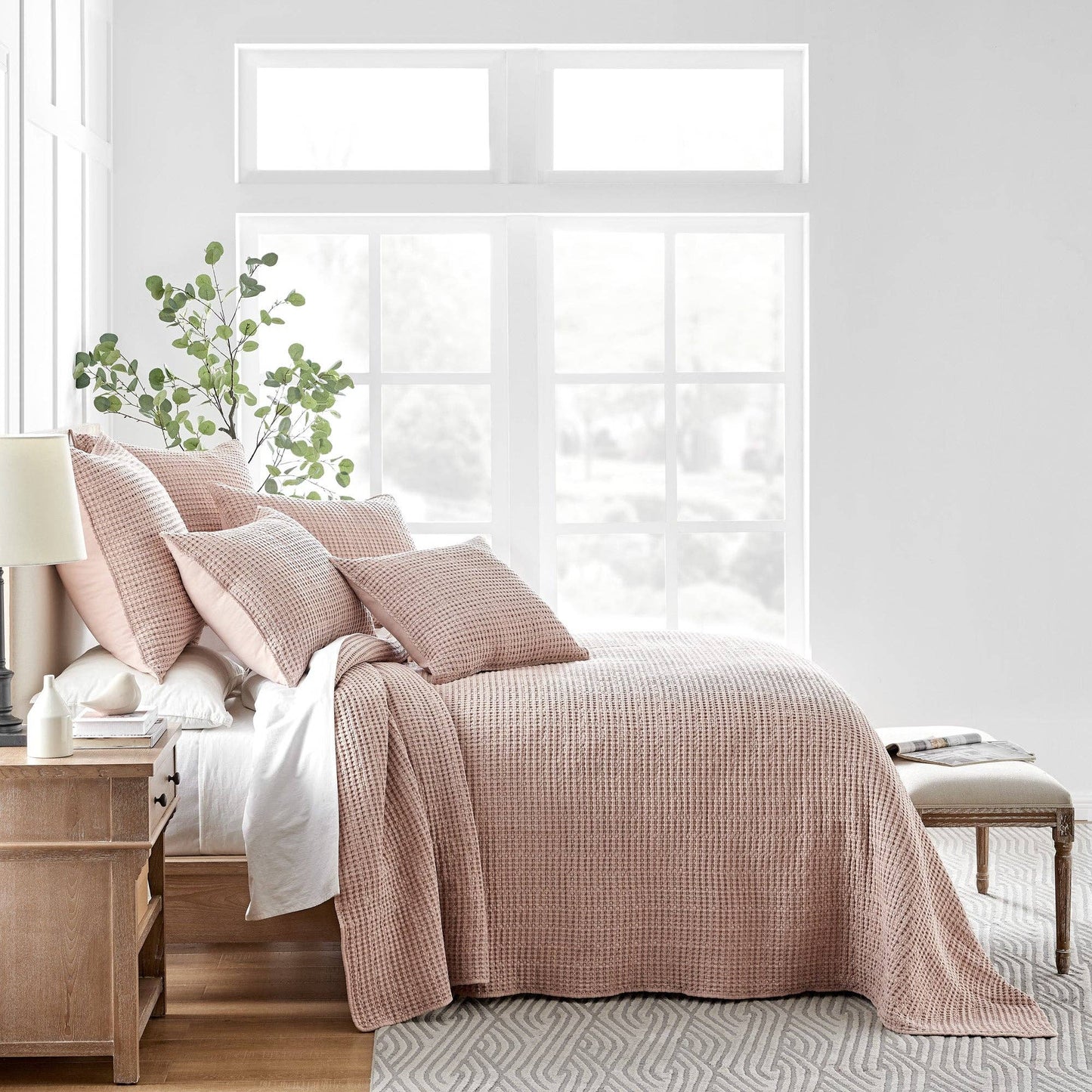 Mills Waffle Bedspread Set