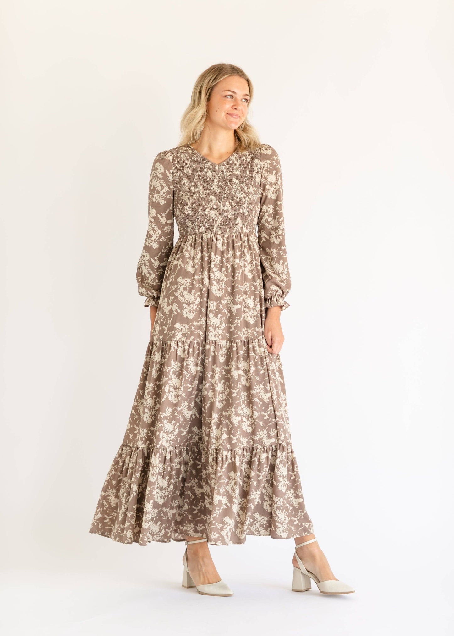 Aurora Floral Long Sleeve Maxi Dress