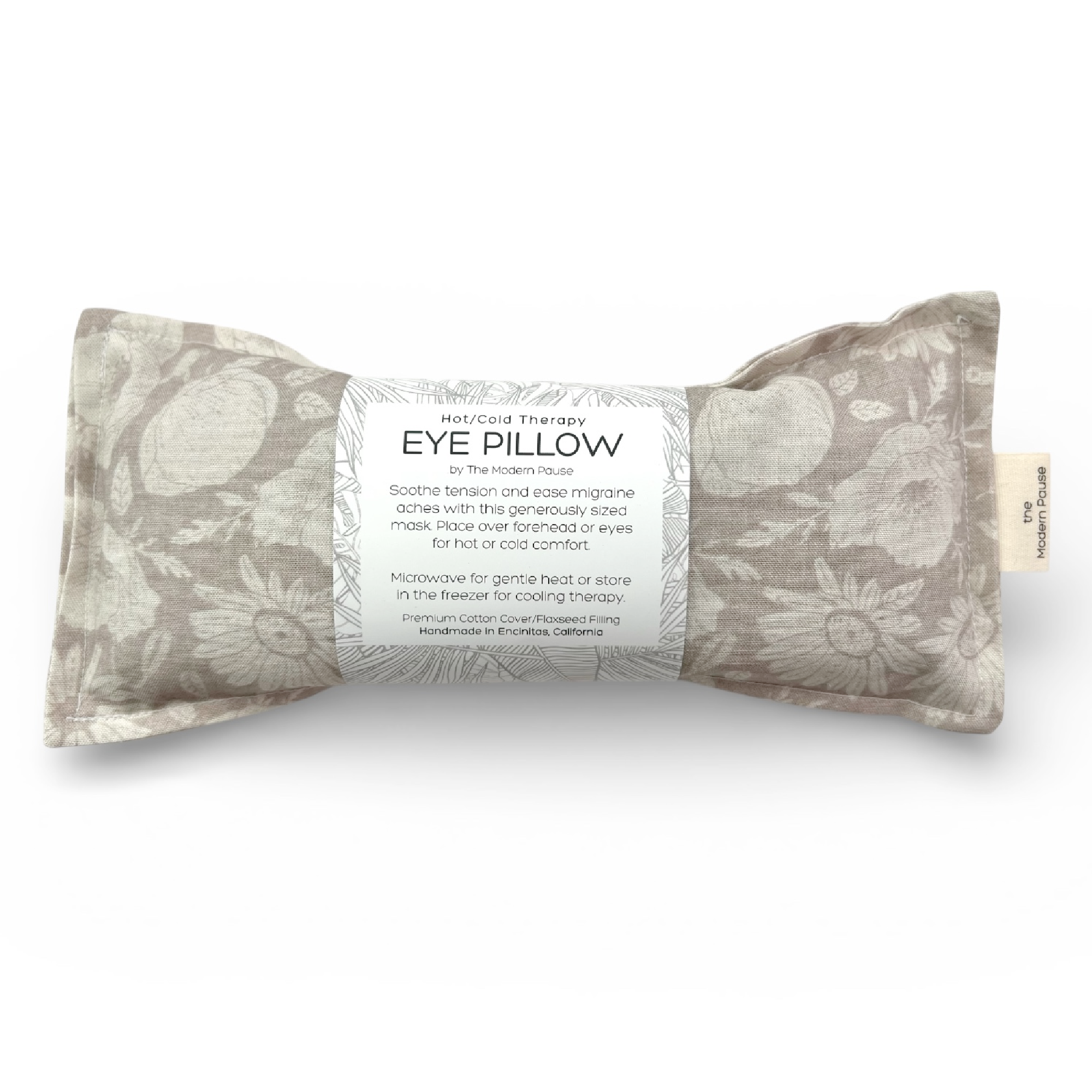 Eye Pillow - Floral in Taupe