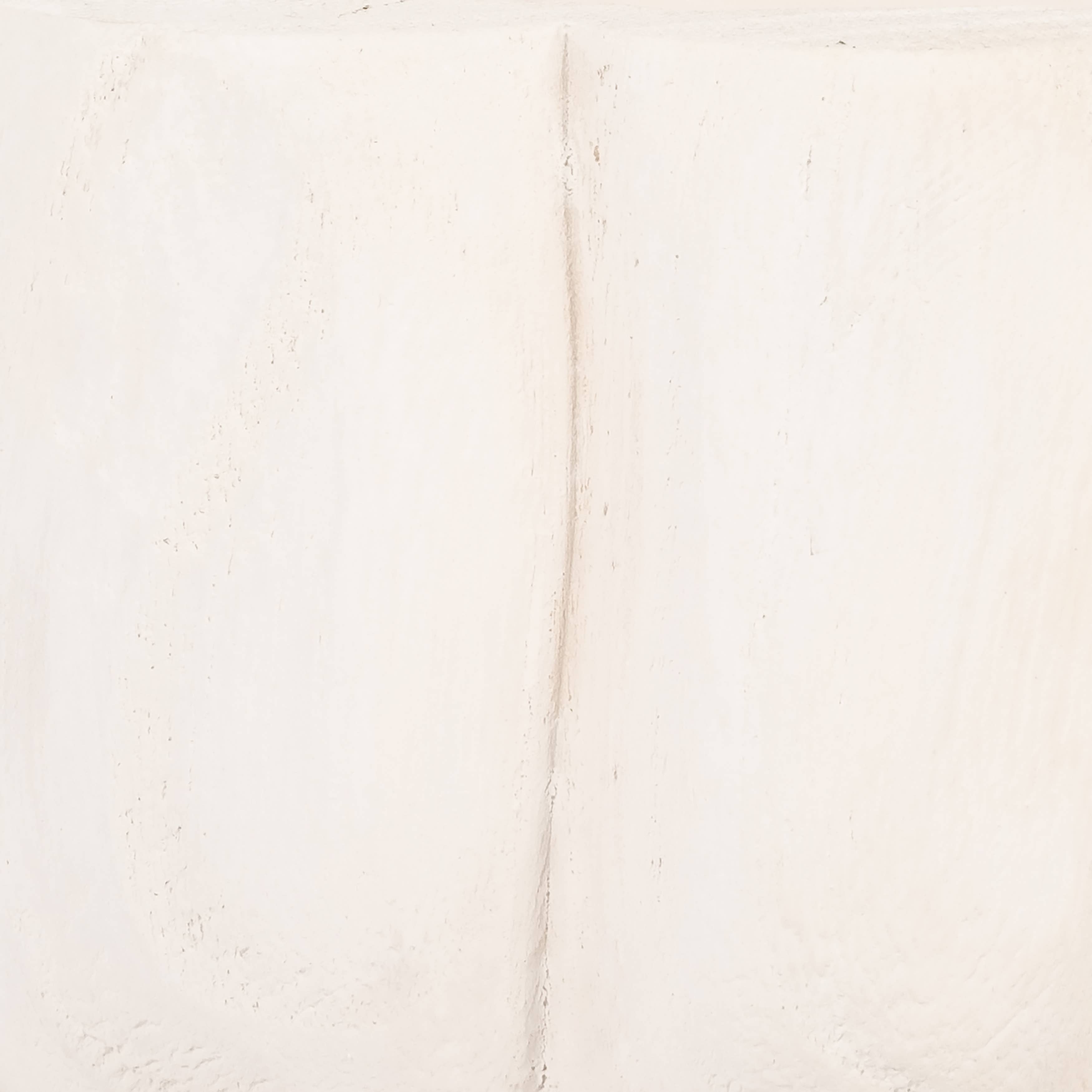 White Paulownia Wood Scalloped Bowl