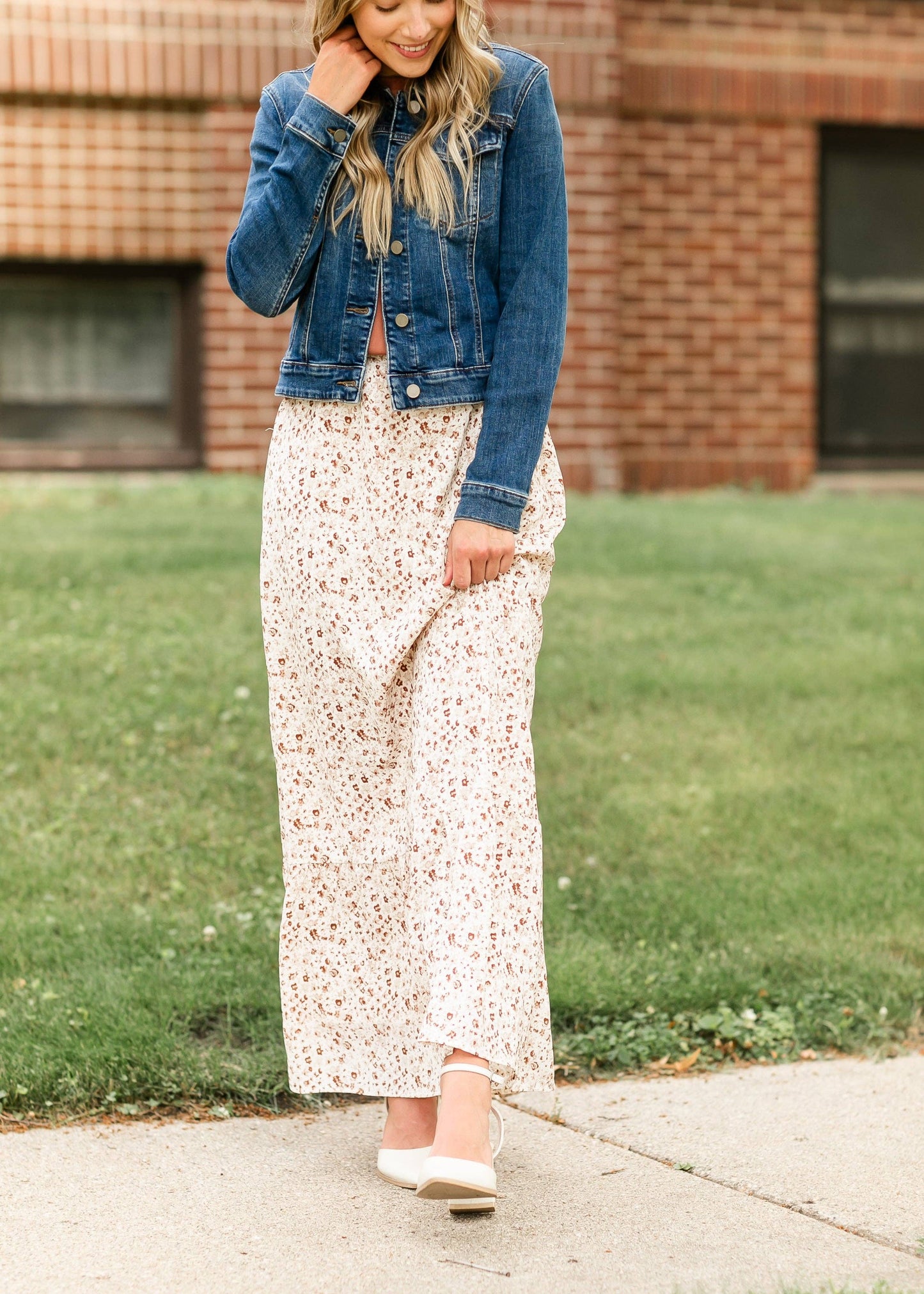 Havyn Floral Lined Maxi Skirt