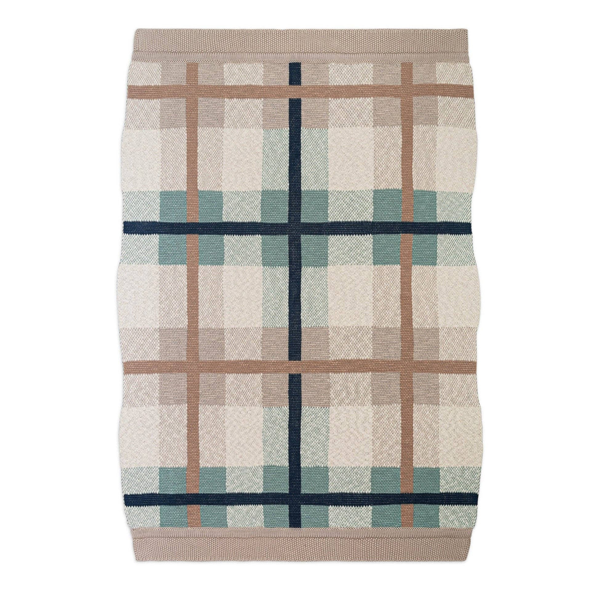 Charlie Farmhouse Knitted Plaid Blanket