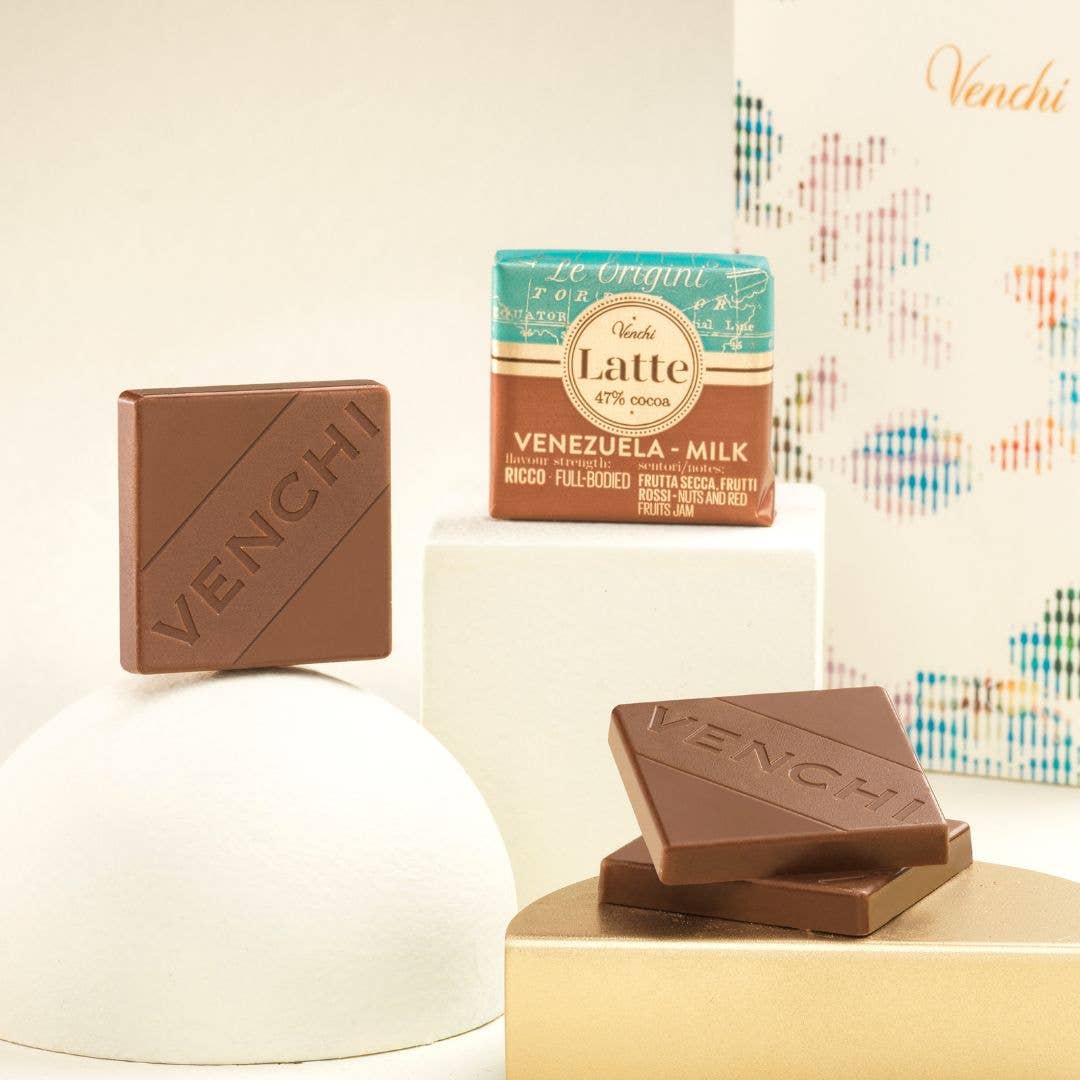 47% Venezuelan Milk Chocolate Mini Squares - Italian Gourmet