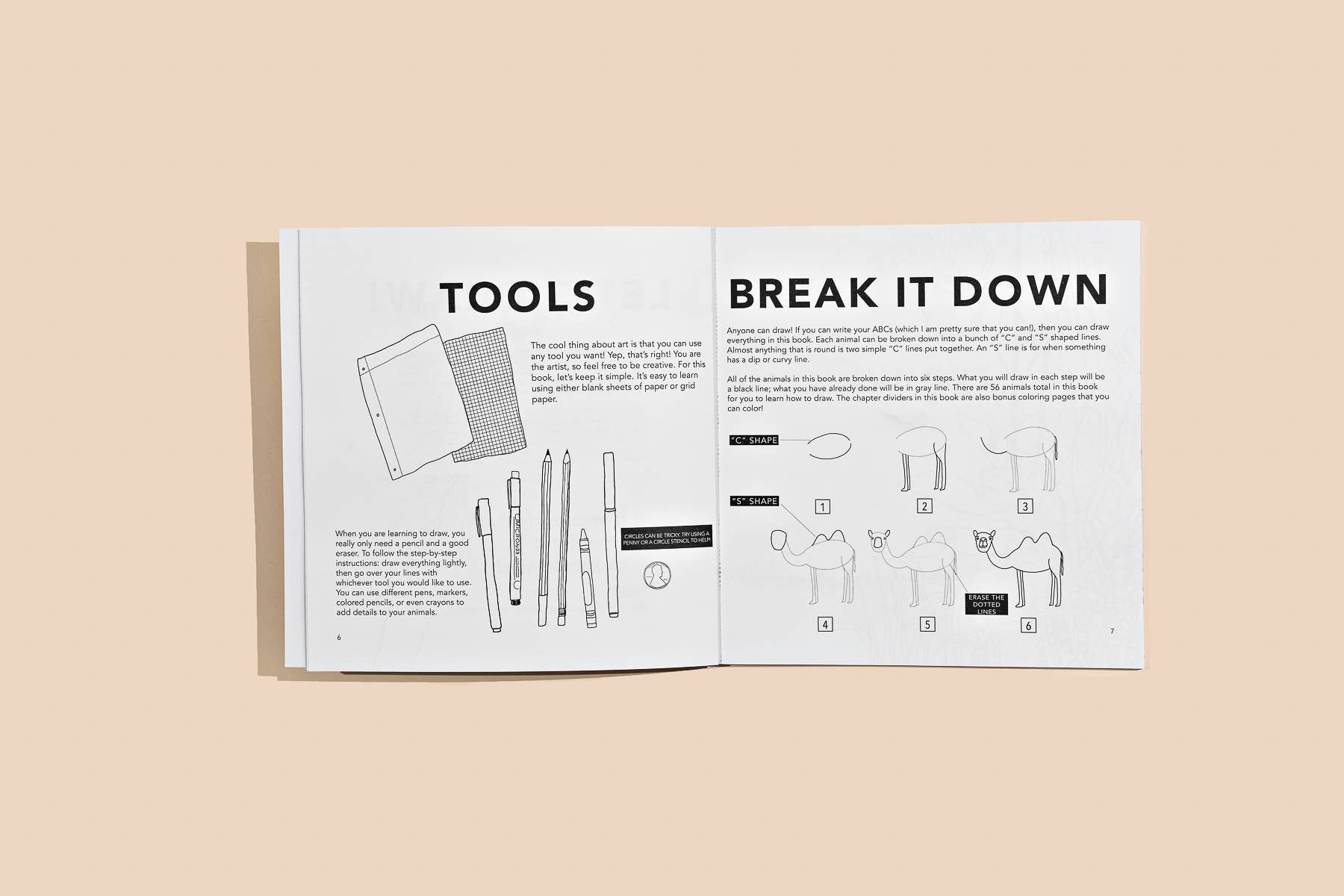 All the Animals: A Stocking Stuffer Sized How to Draw Book