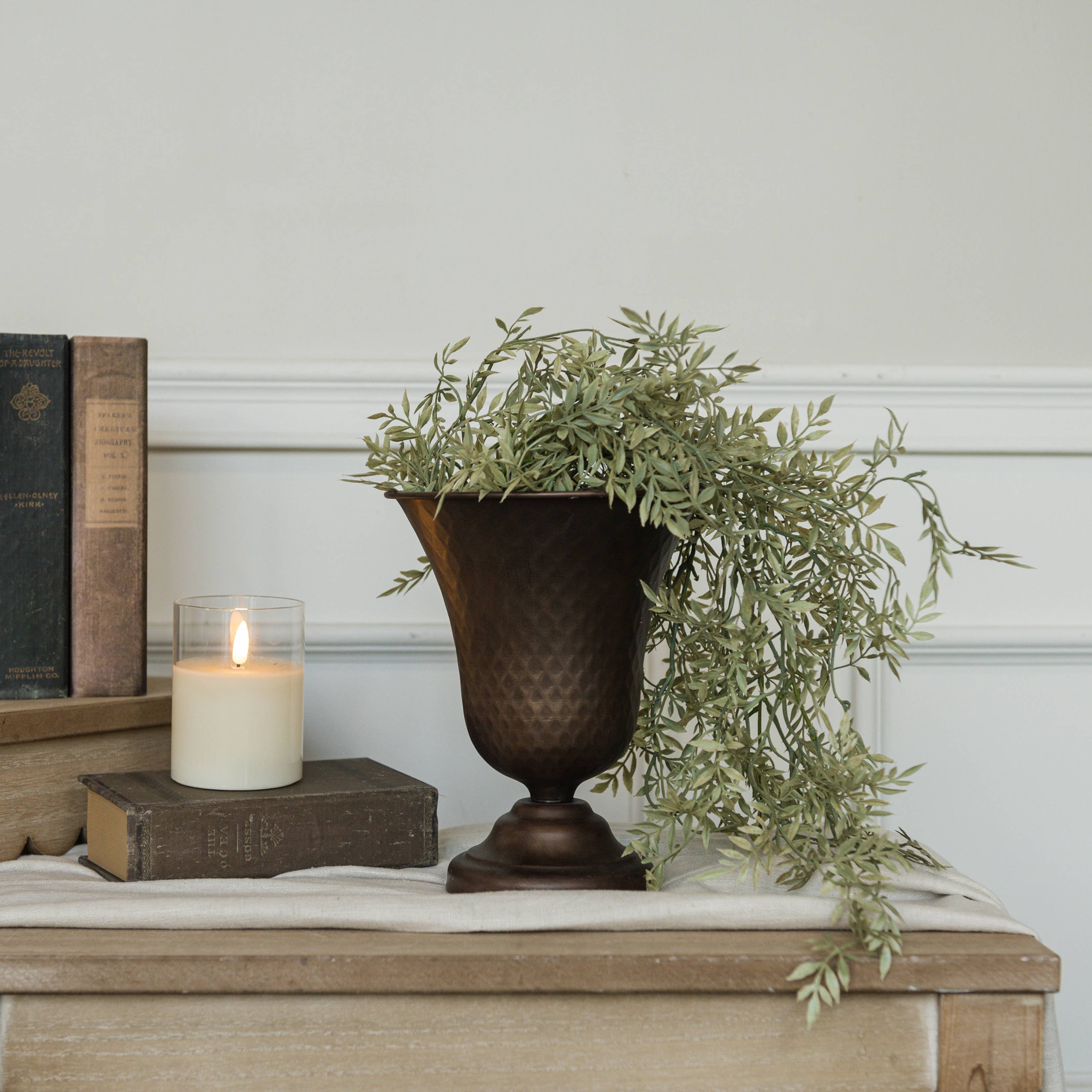 8.75" FLARED BRONZE VASE