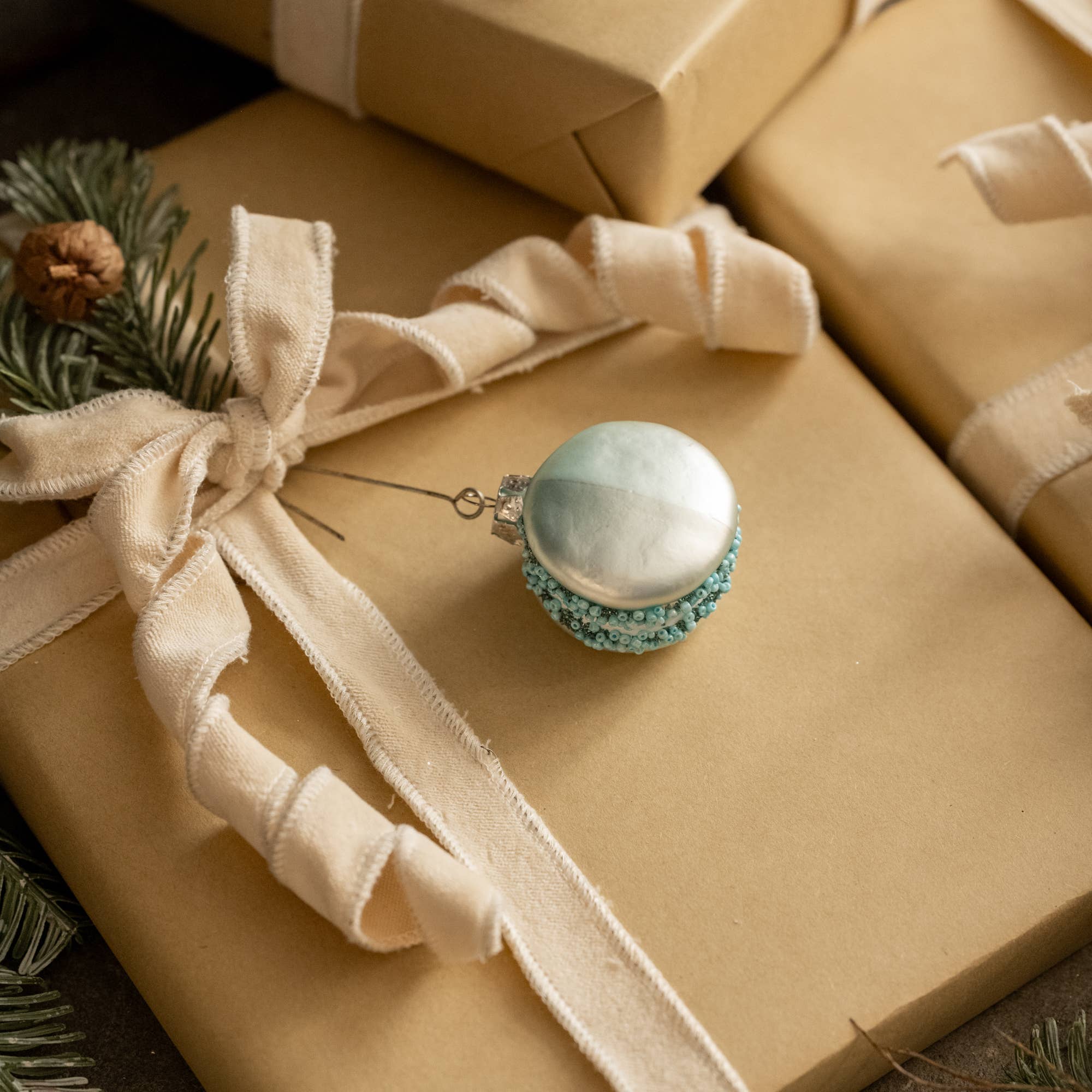 BLUE MACARON ORNAMENT