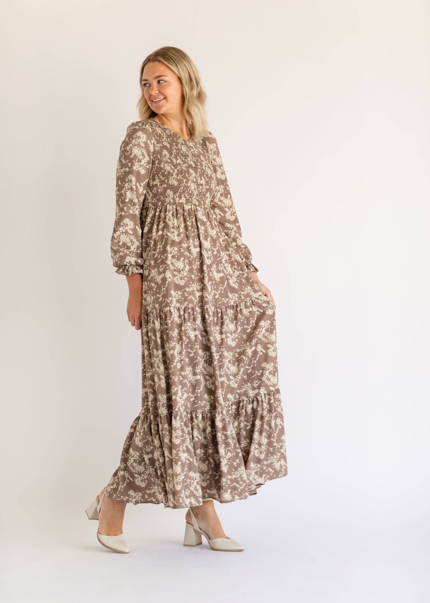 Aurora Floral Long Sleeve Maxi Dress