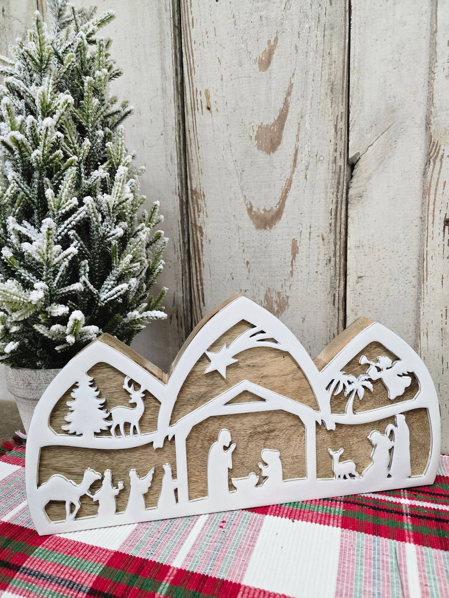 Holy Night Silhouette 13.5x7in