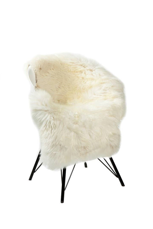 Sheepskin natural white 90-100cm