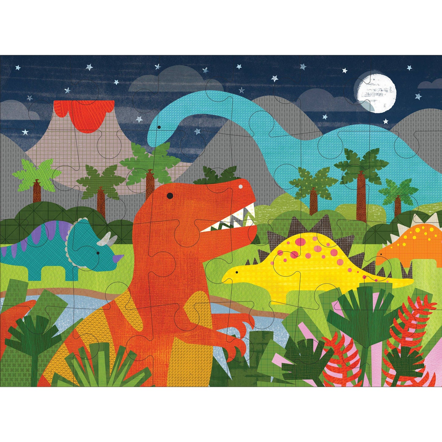 Dinosaur Kingdom 24-Piece Floor Puzzle