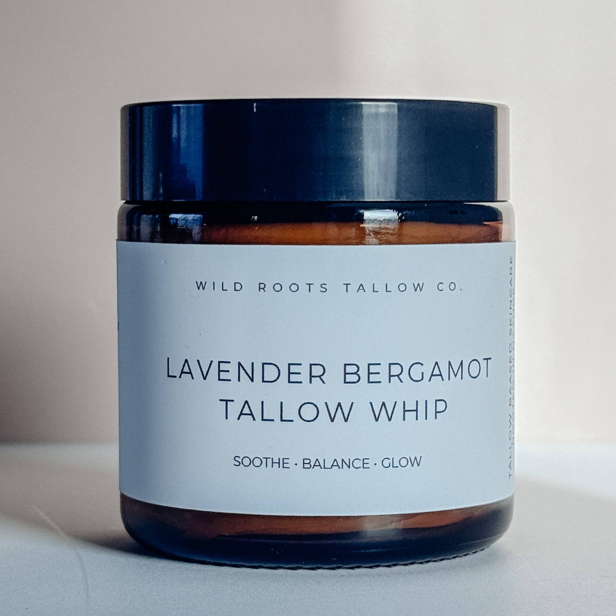 Lavender & Bergamot Tallow Body Butter | Calming Body Whip