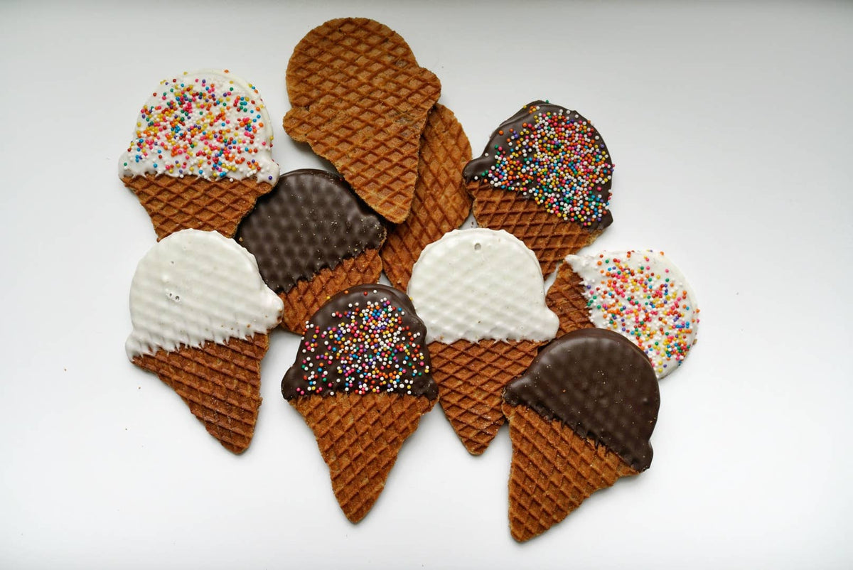 Ice Cream Cone-Shaped Stroopwafels