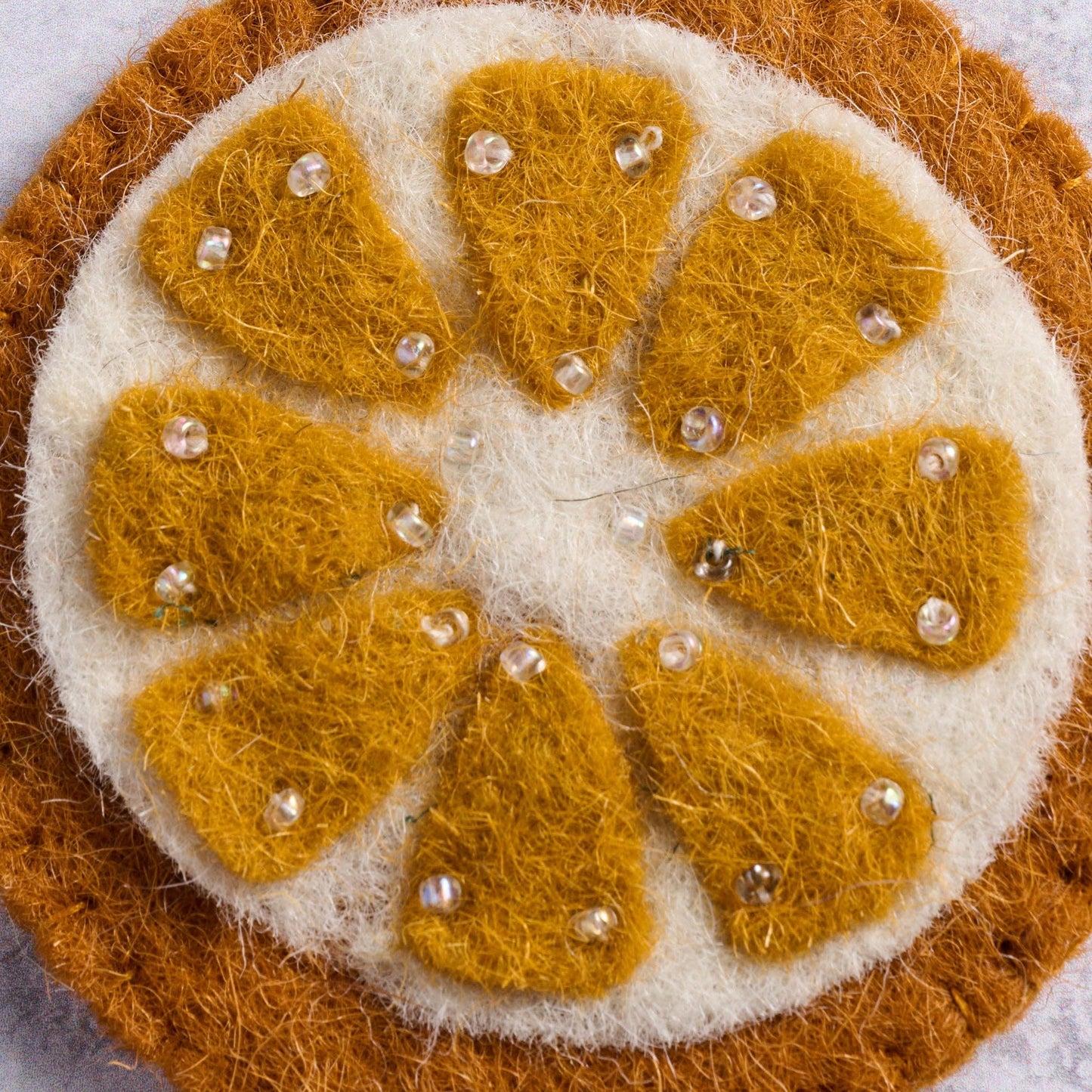 Felt Orange Slice Ornament