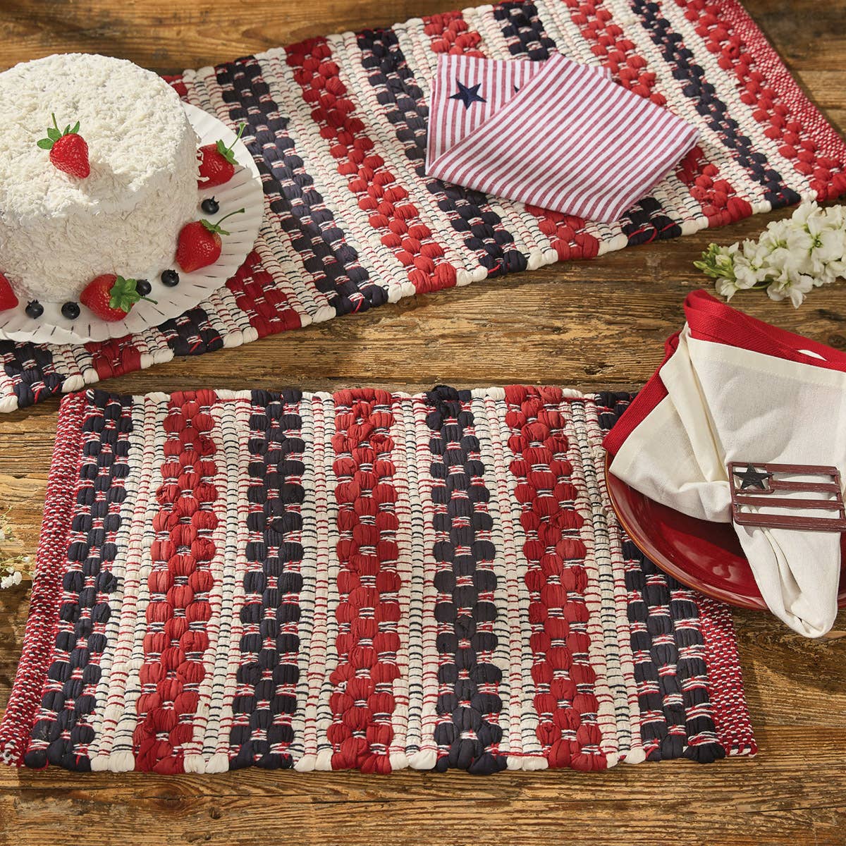 Liberty Chindi Table Runner  54"L