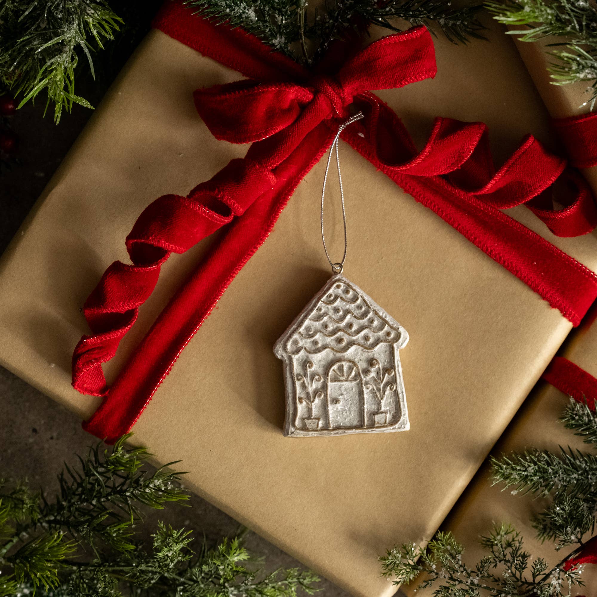GINGERBREAD HOME ORNAMENT