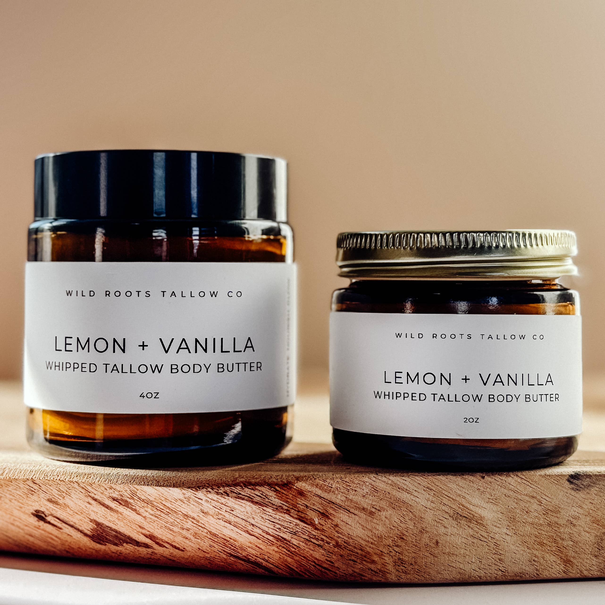 Lemon + Vanilla Tallow Body Butter | Brightening Body Whip