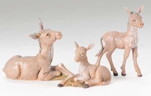 5" SCALE 3 PC SET DONKEY FAMILY